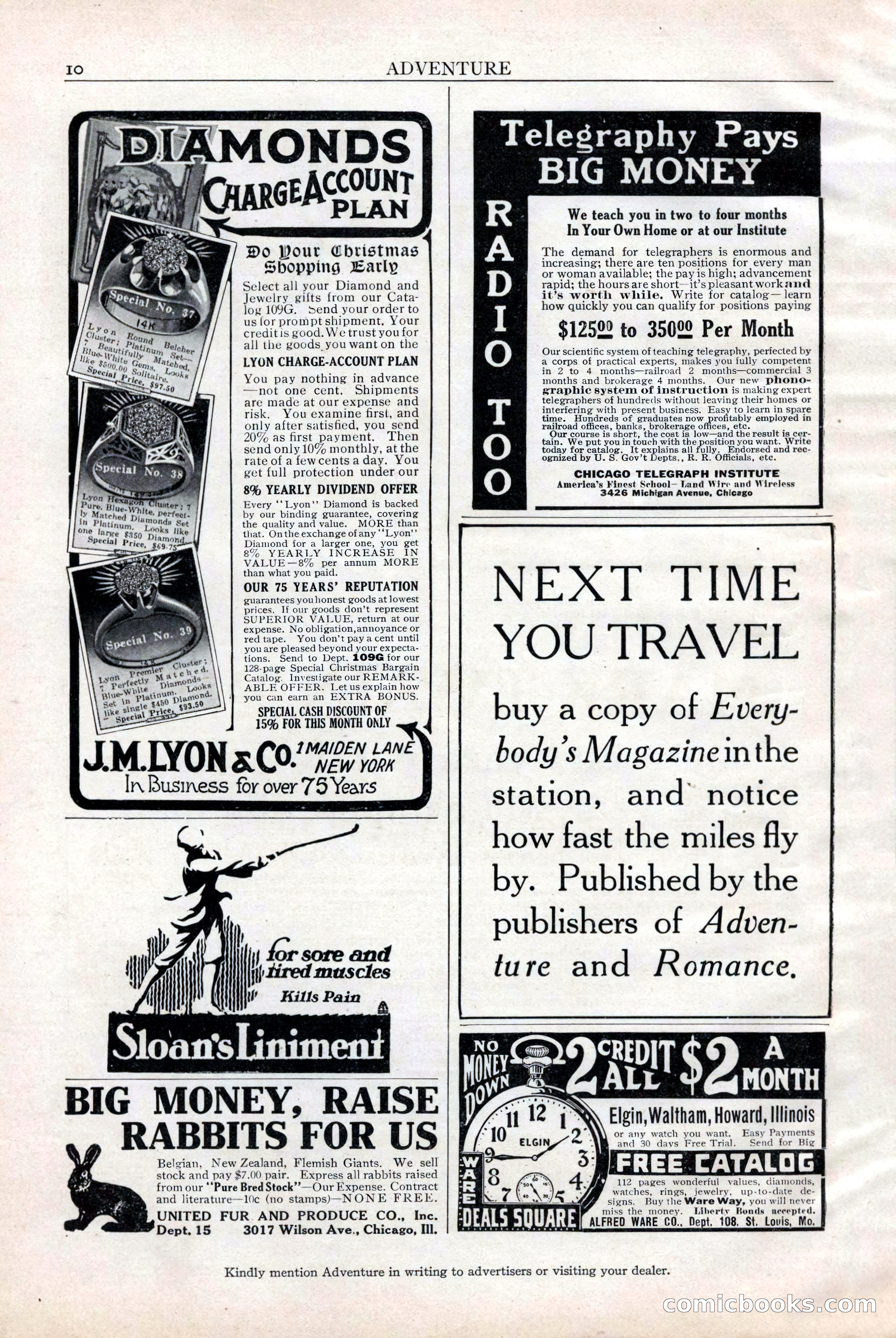 Adventure Magazine Cover, December 18, 1919 — page 12 of 208