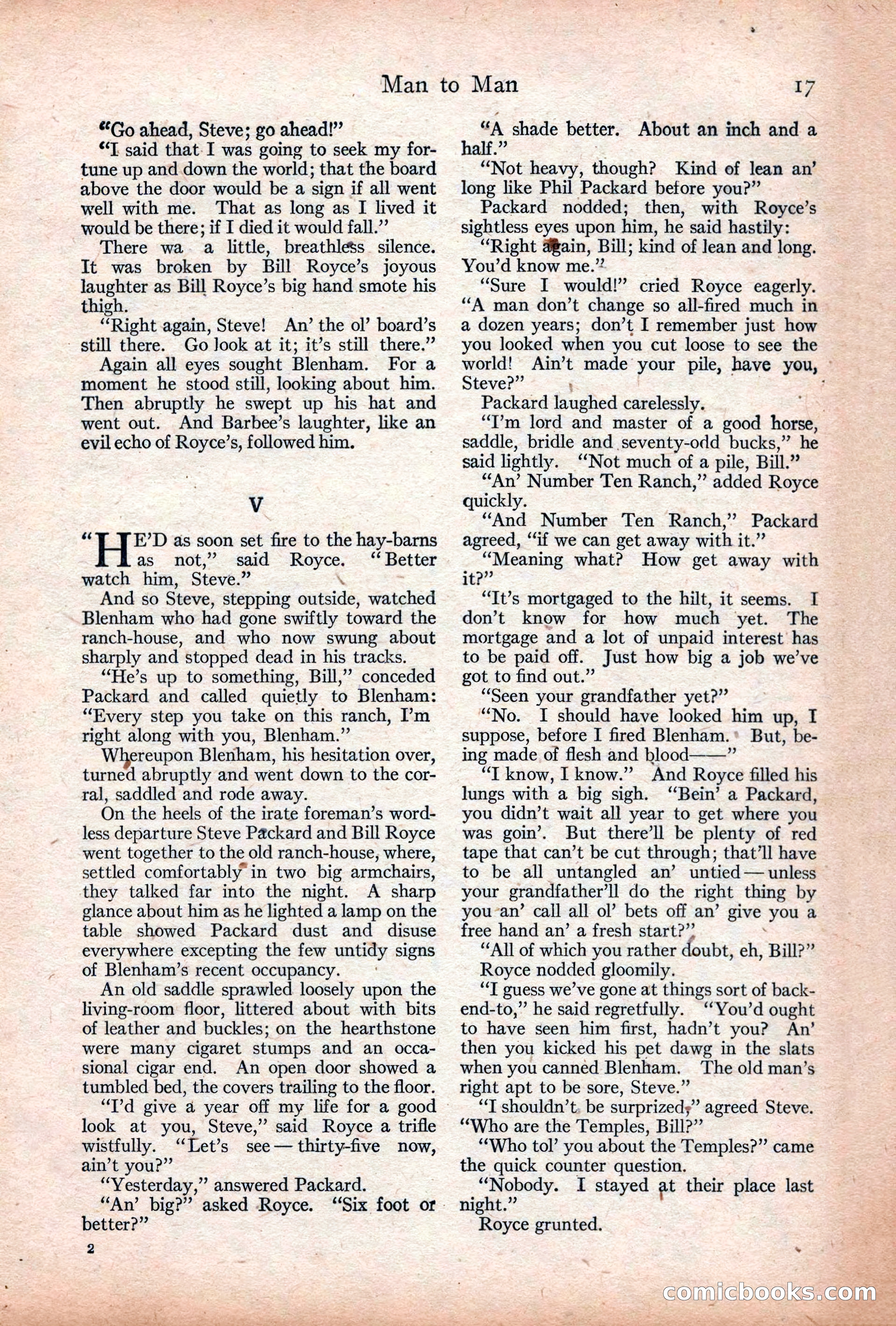 Adventure Magazine Cover, December 18, 1919 — page 31 of 208