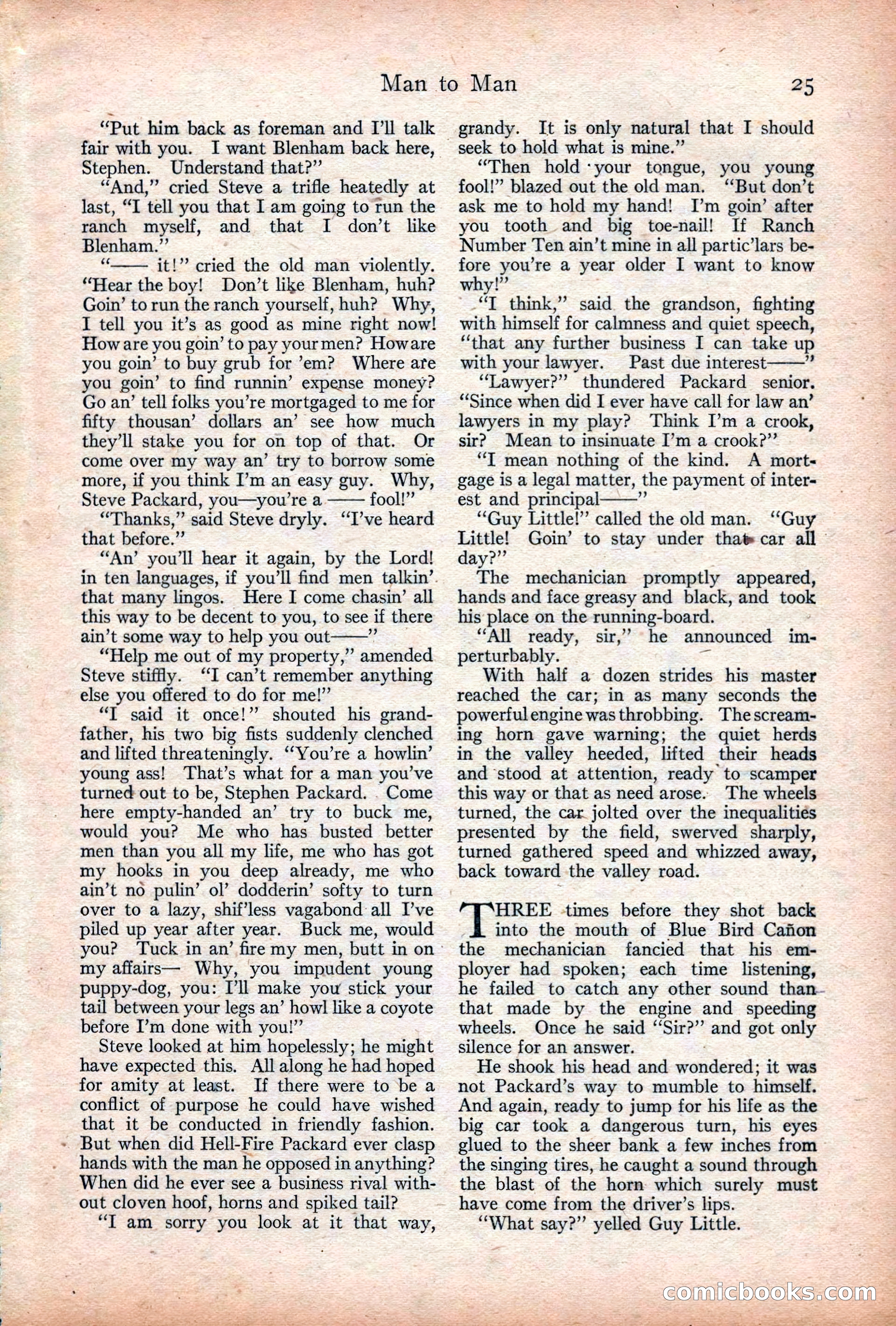 Adventure Magazine Cover, December 18, 1919 — page 39 of 208