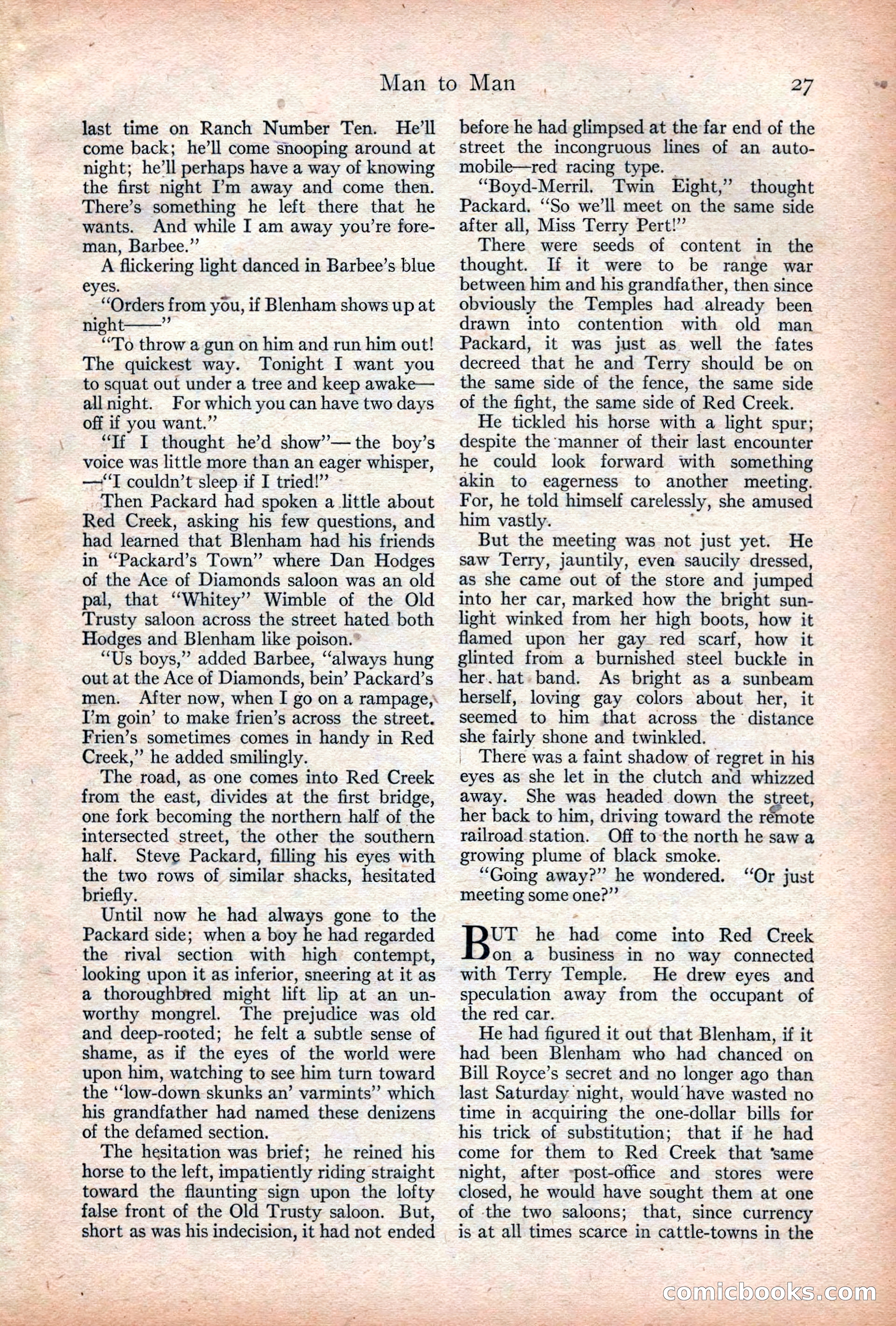 Adventure Magazine Cover, December 18, 1919 — page 41 of 208