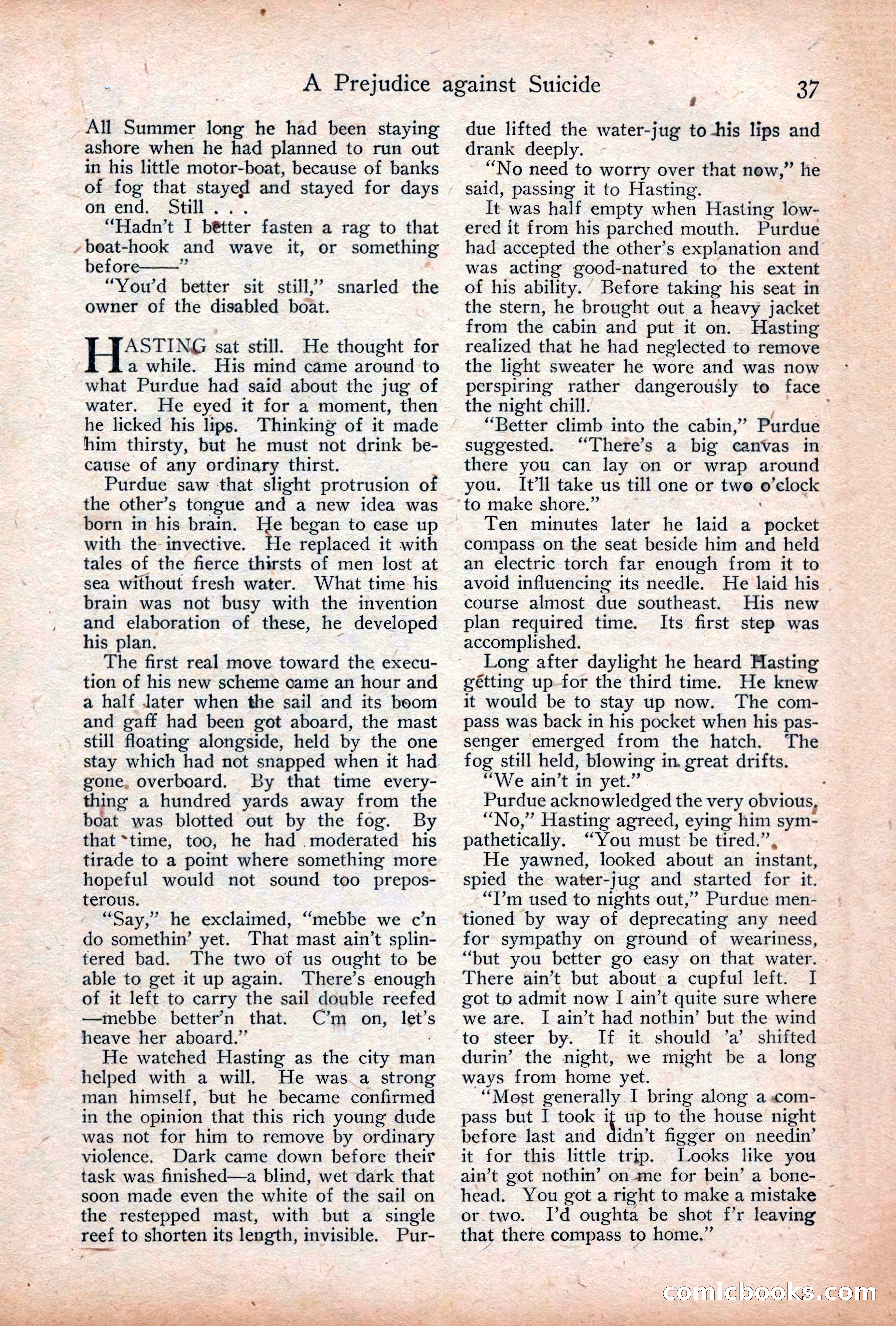 Adventure Magazine Cover, December 18, 1919 — page 51 of 208