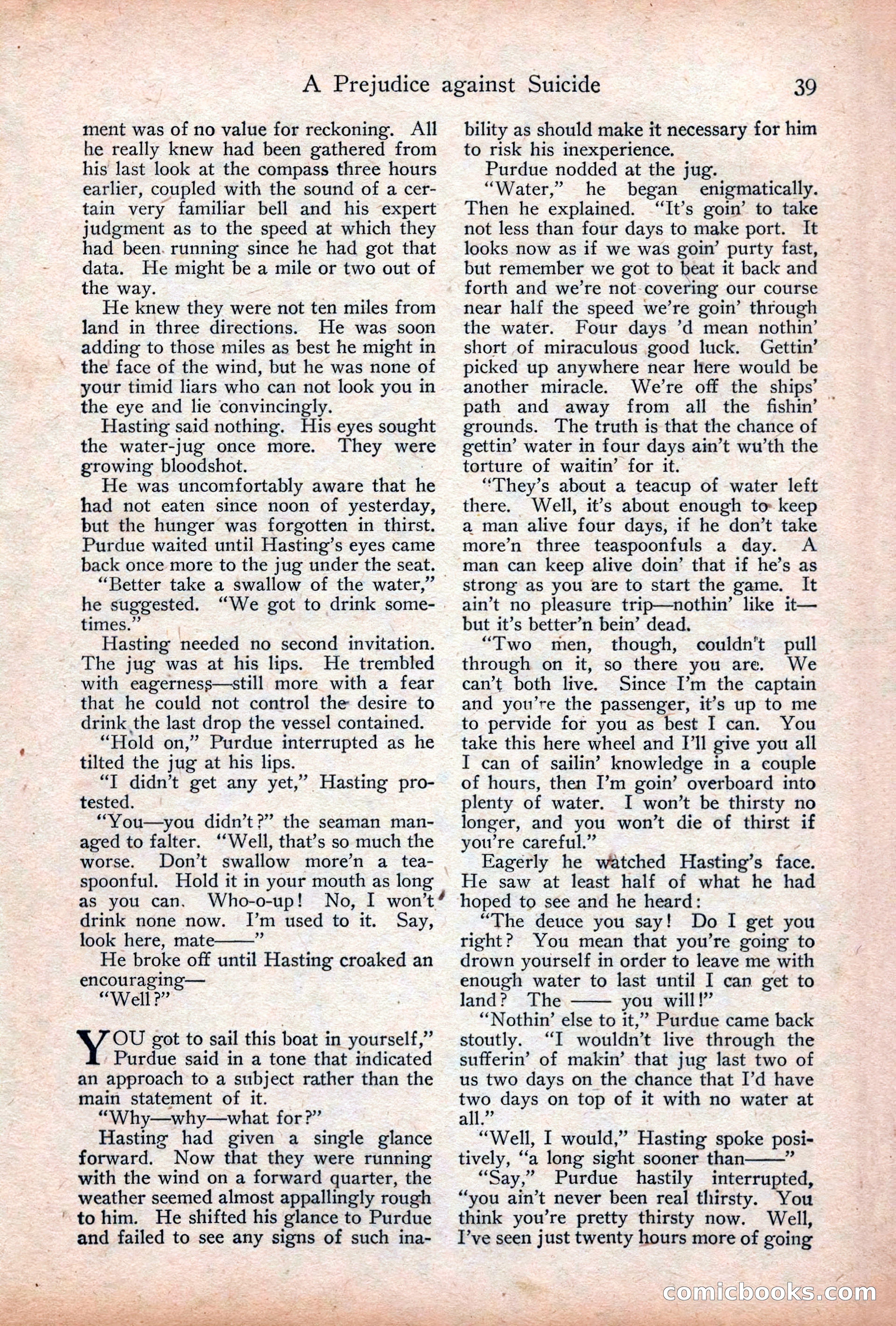 Adventure Magazine Cover, December 18, 1919 — page 53 of 208
