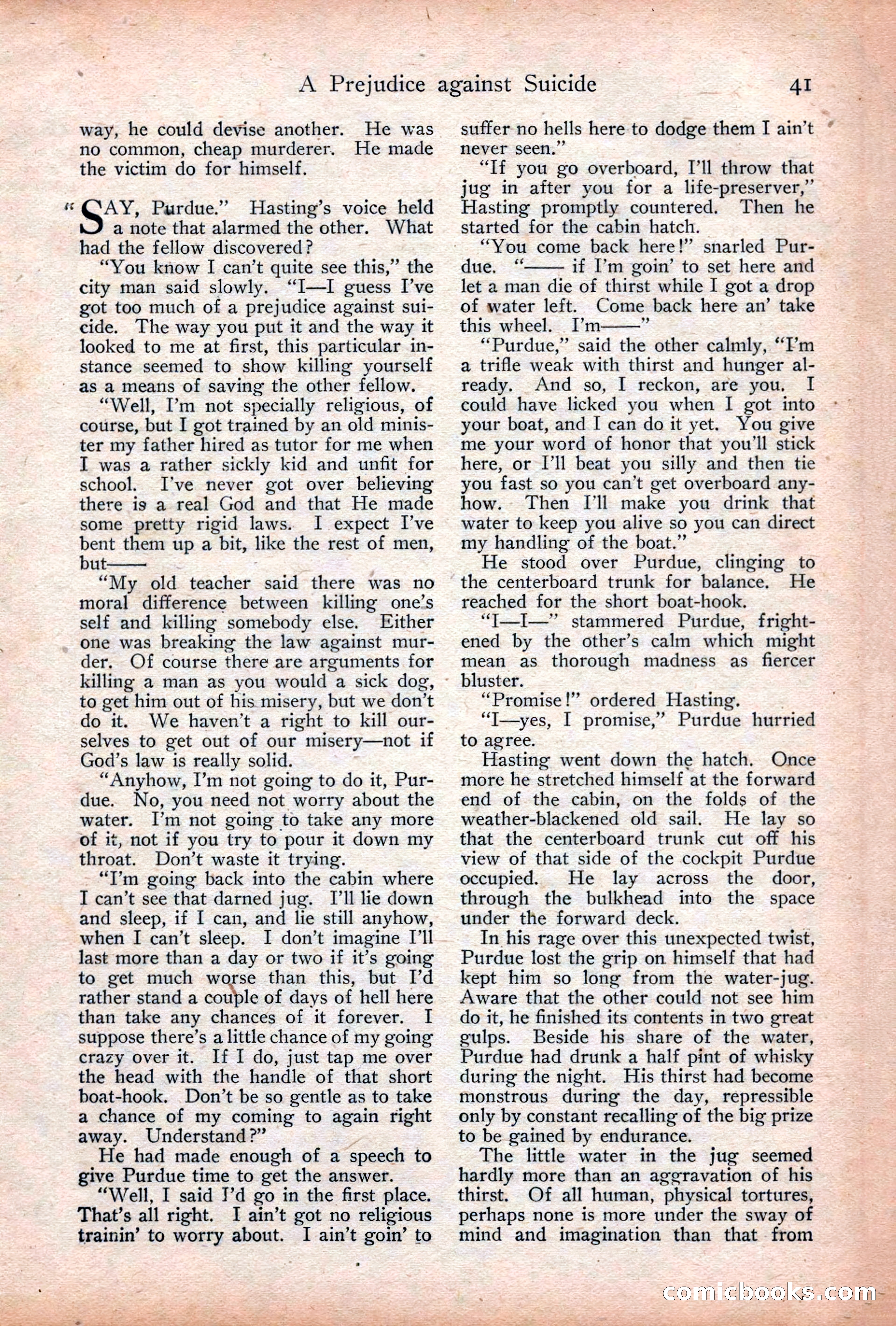 Adventure Magazine Cover, December 18, 1919 — page 55 of 208