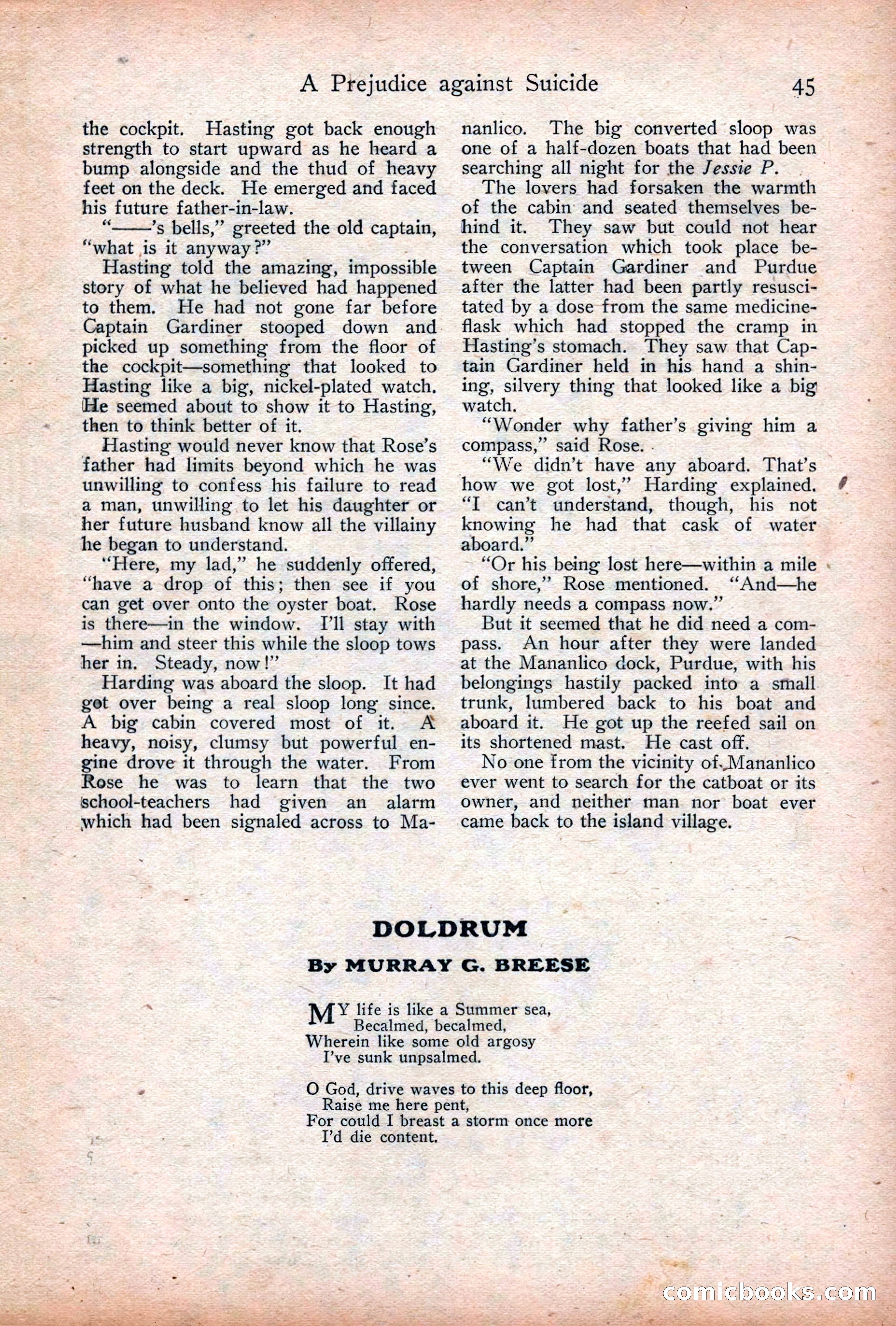 Adventure Magazine Cover, December 18, 1919 — page 59 of 208