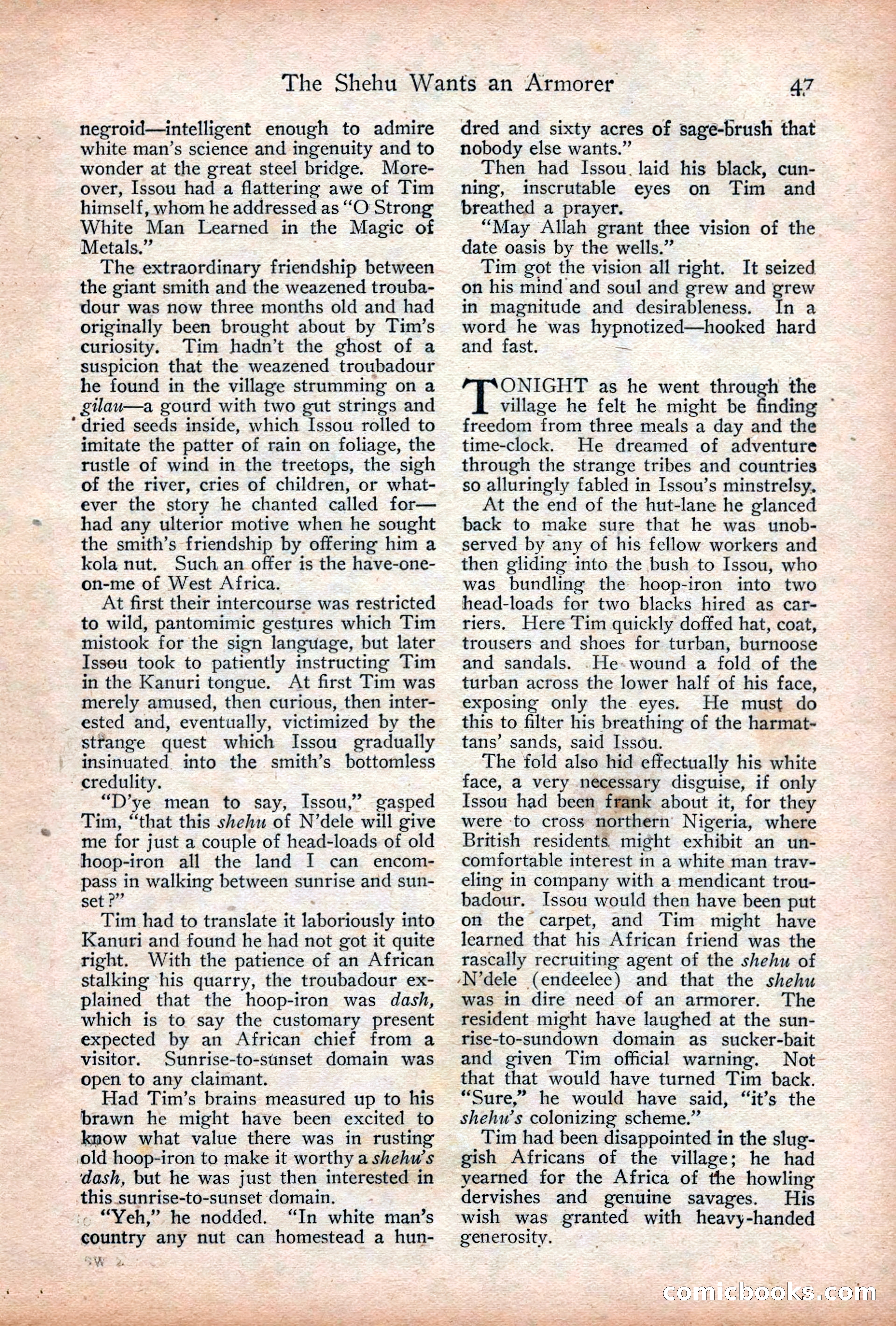 Adventure Magazine Cover, December 18, 1919 — page 61 of 208