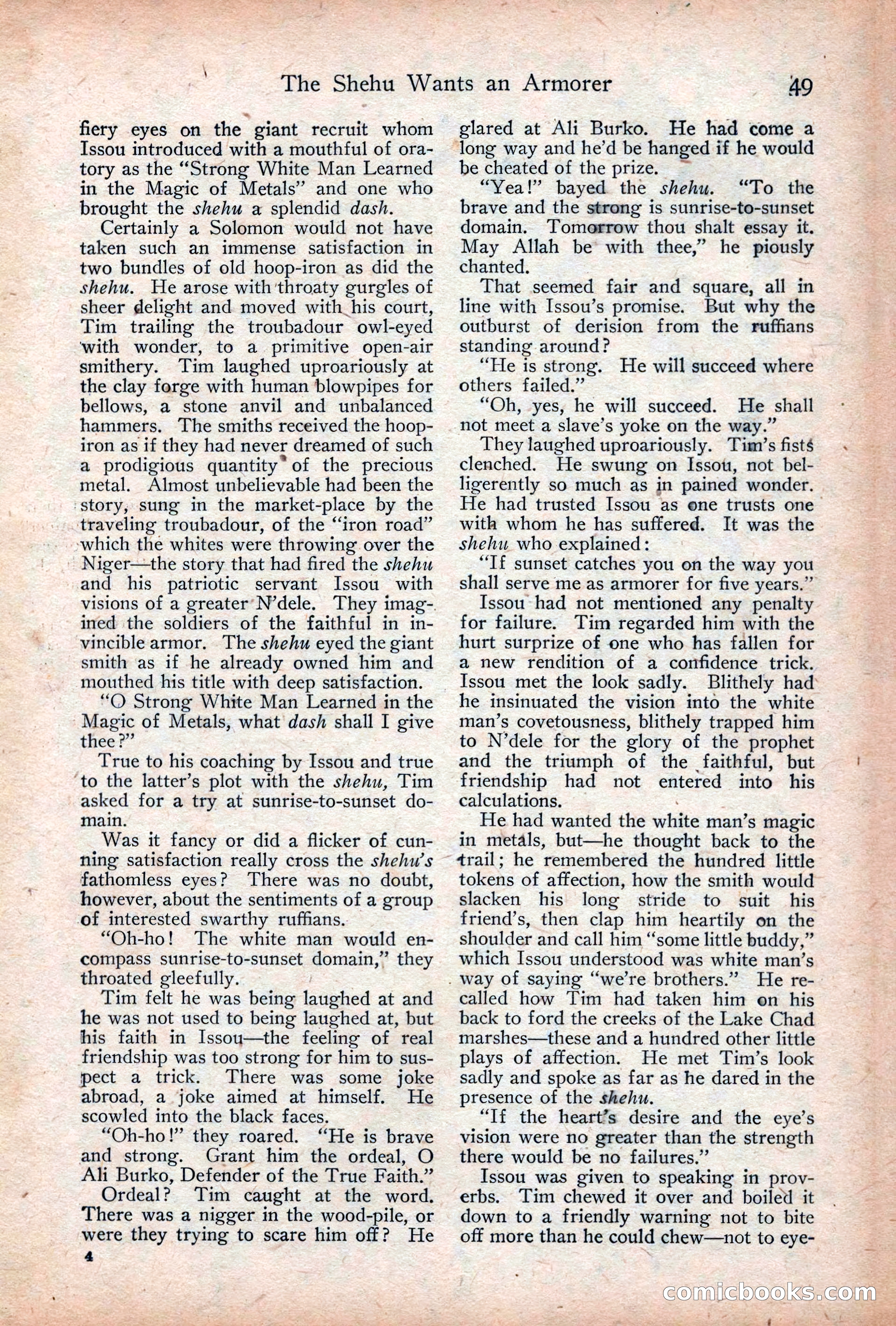 Adventure Magazine Cover, December 18, 1919 — page 63 of 208