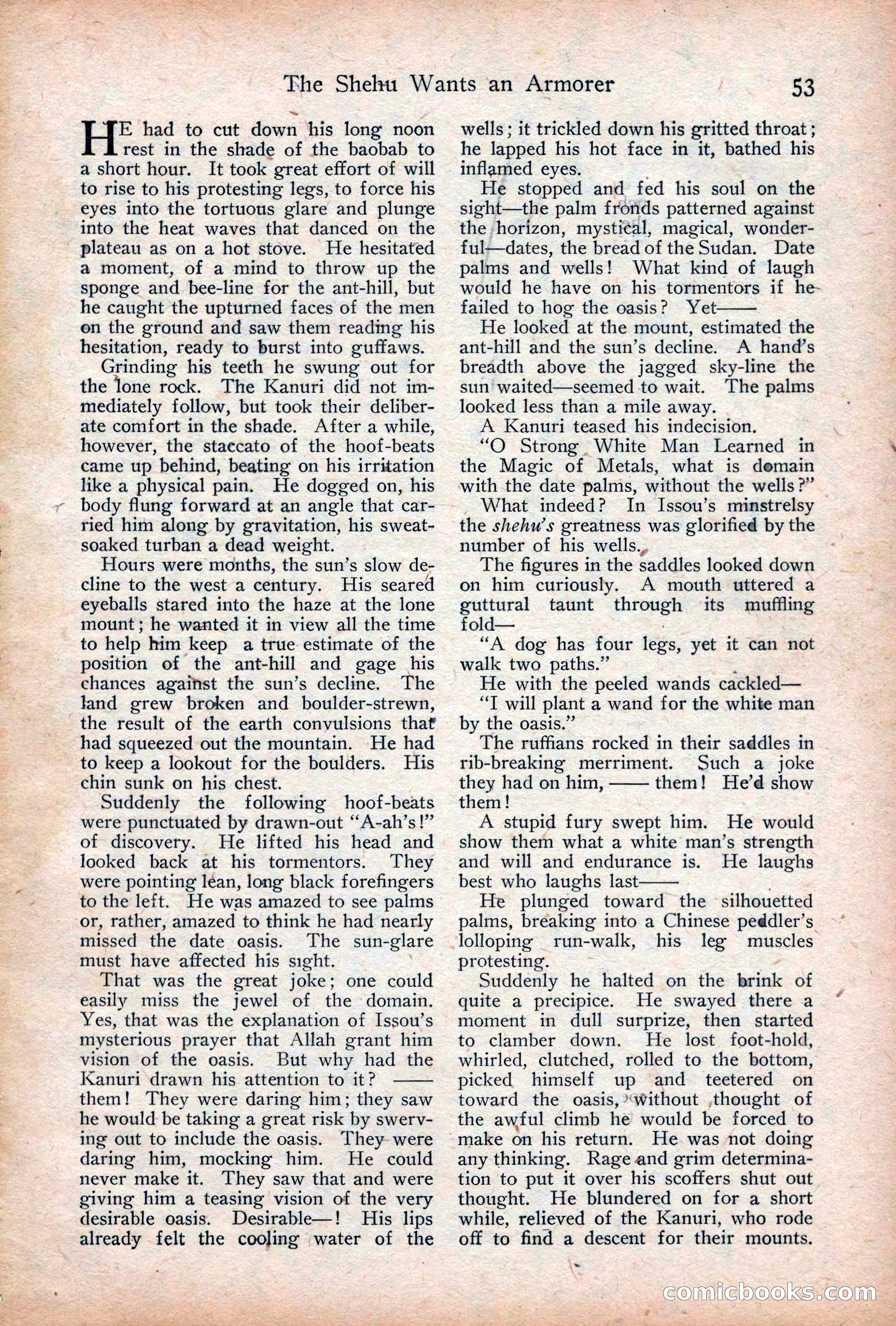 Adventure Magazine Cover, December 18, 1919 — page 67 of 208
