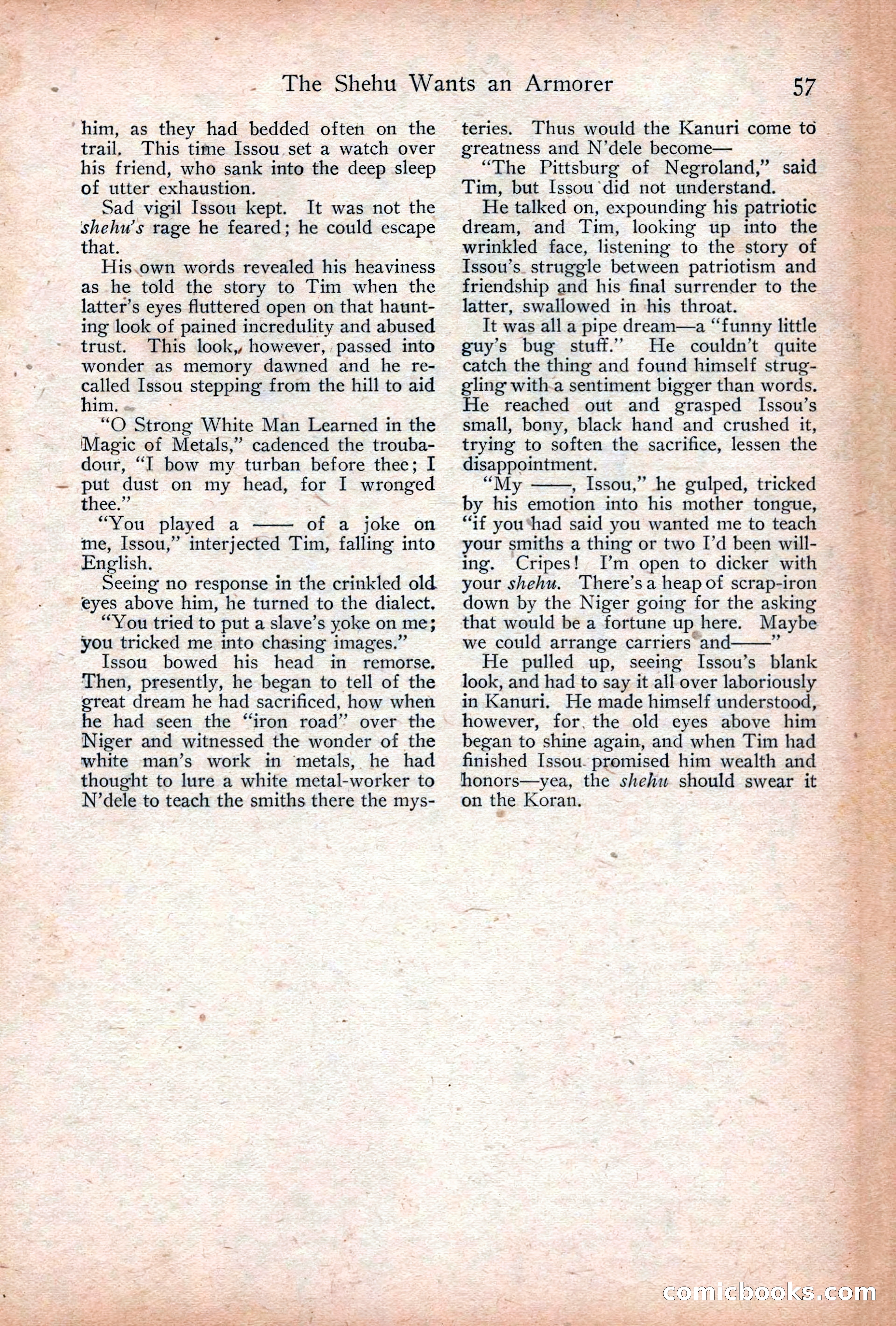 Adventure Magazine Cover, December 18, 1919 — page 71 of 208