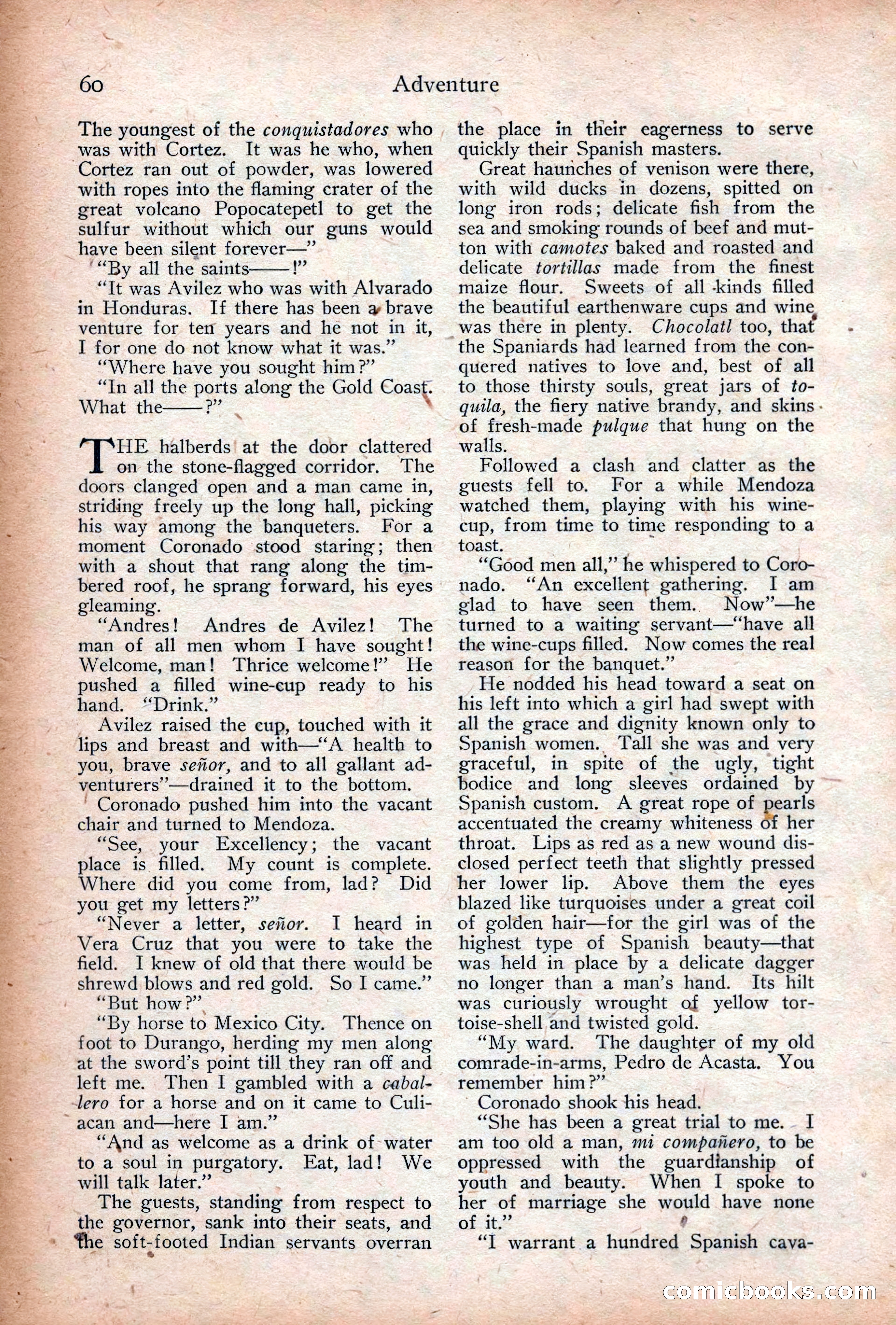 Adventure Magazine Cover, December 18, 1919 — page 74 of 208