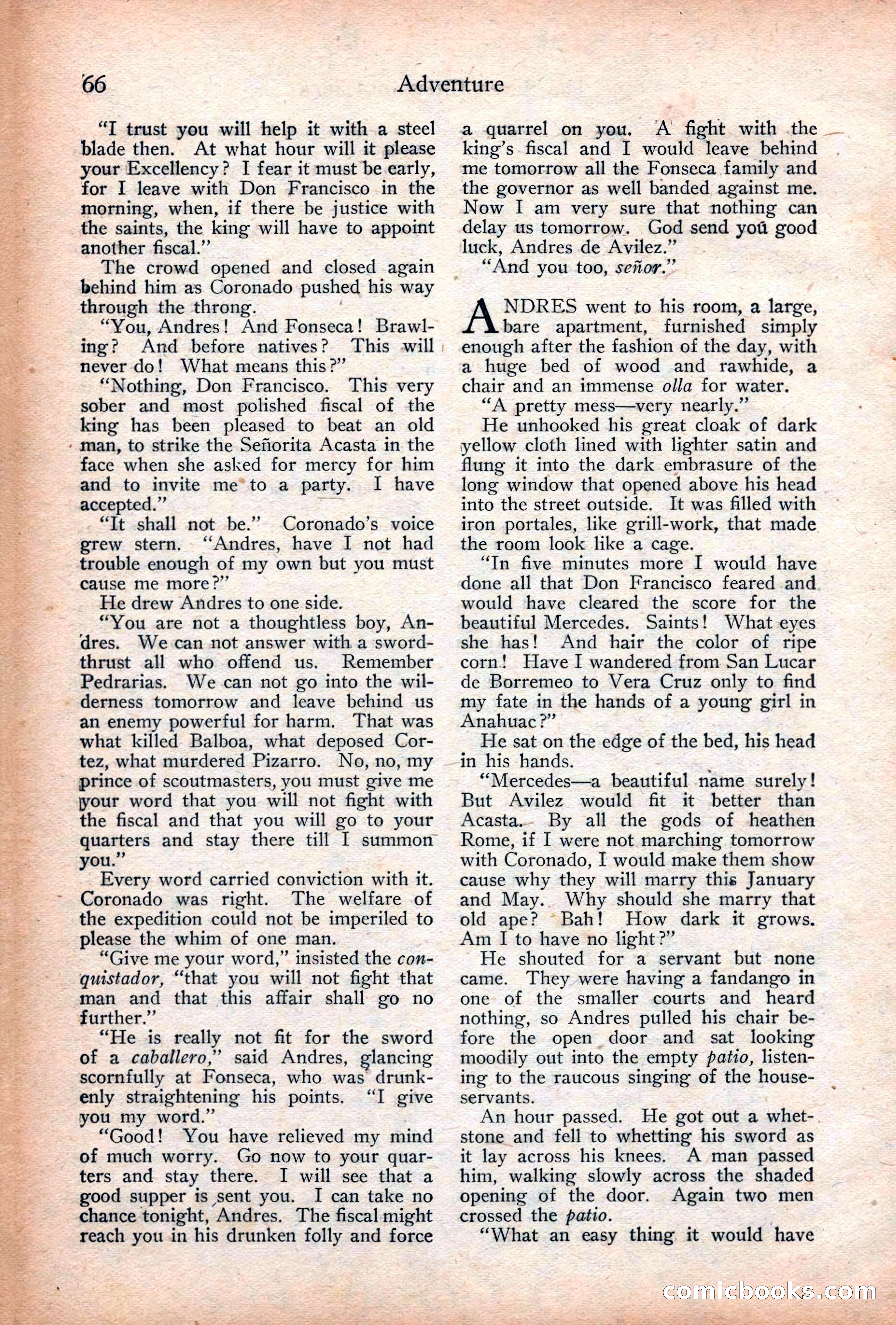 Adventure Magazine Cover, December 18, 1919 — page 80 of 208
