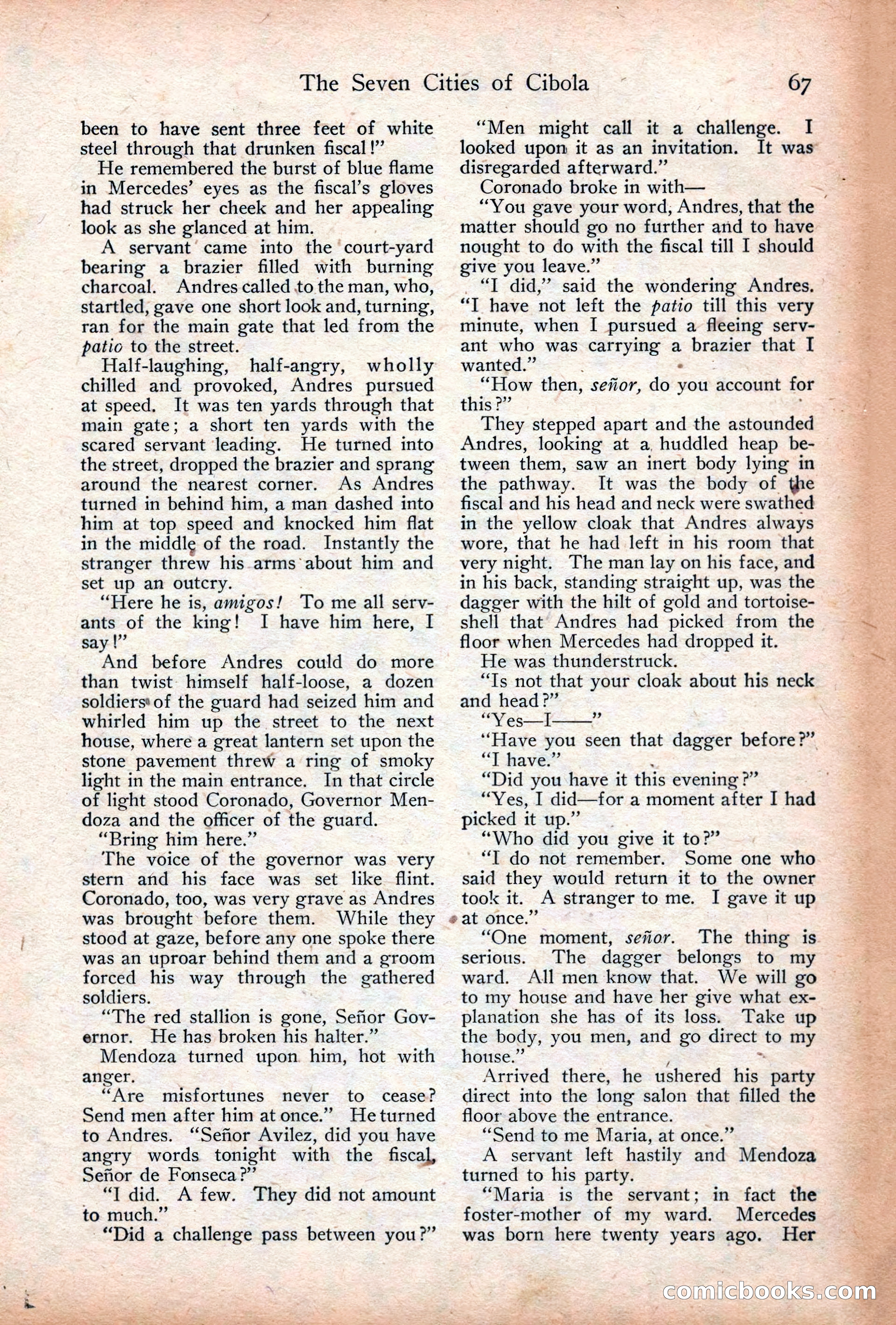 Adventure Magazine Cover, December 18, 1919 — page 81 of 208