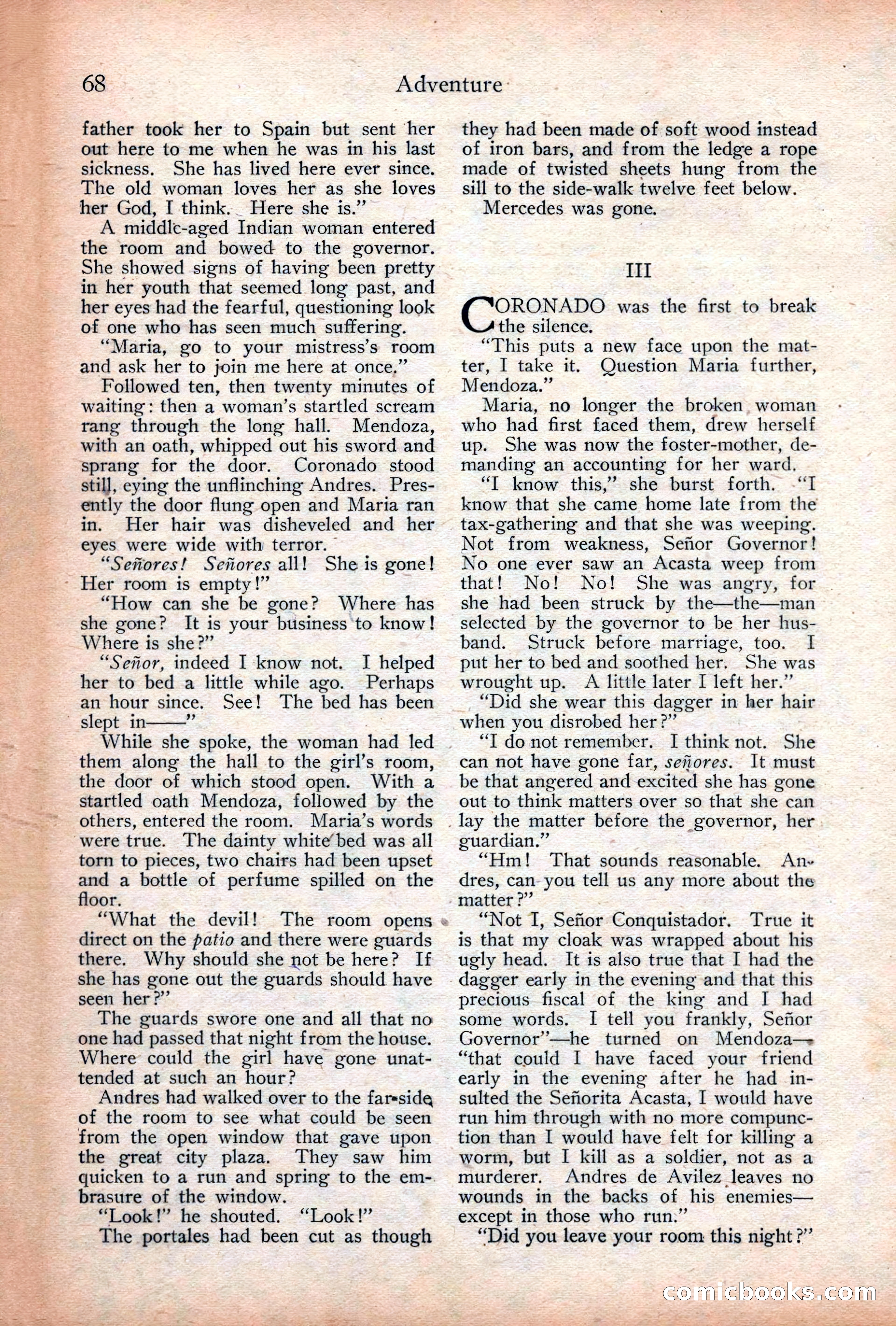 Adventure Magazine Cover, December 18, 1919 — page 82 of 208