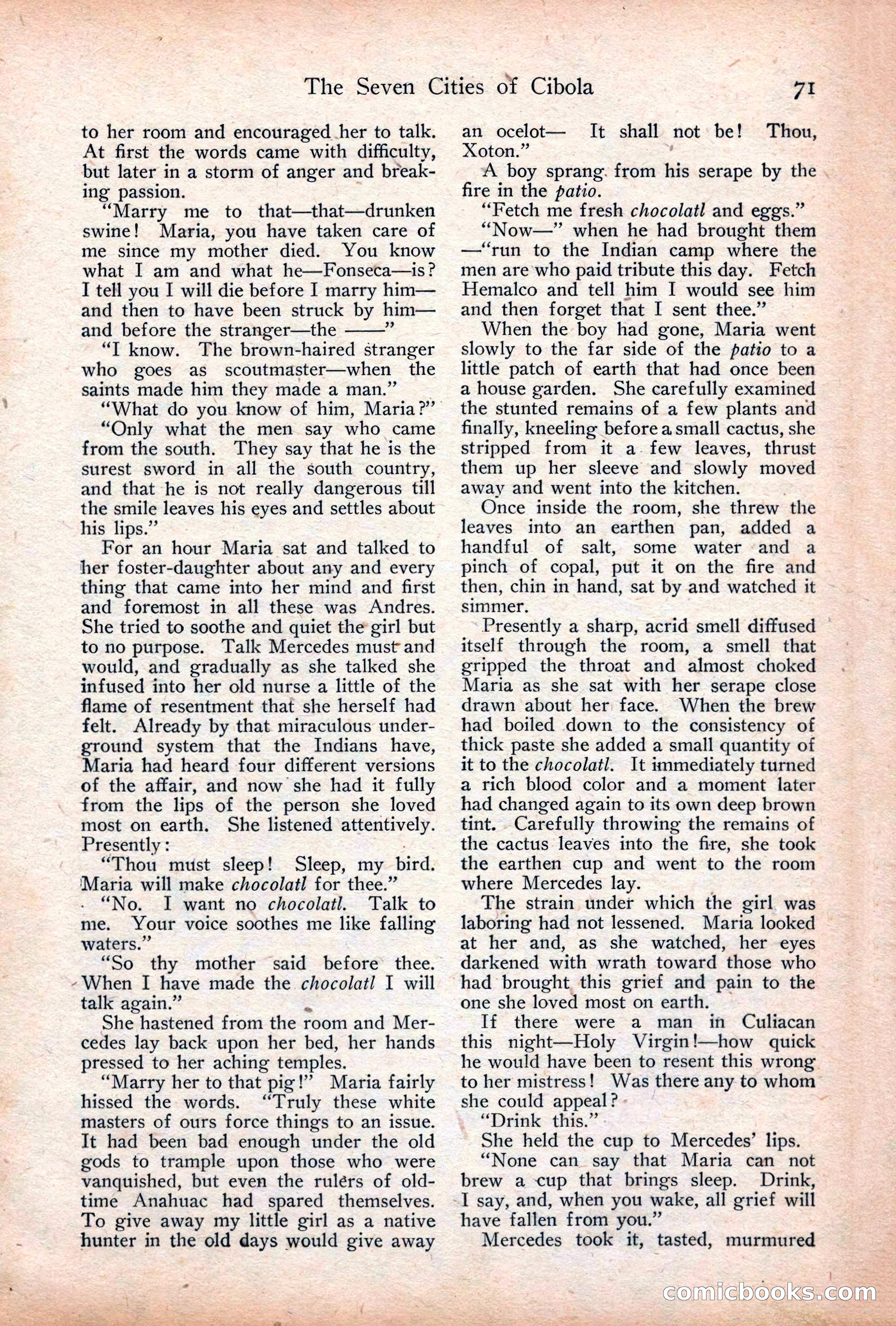 Adventure Magazine Cover, December 18, 1919 — page 85 of 208