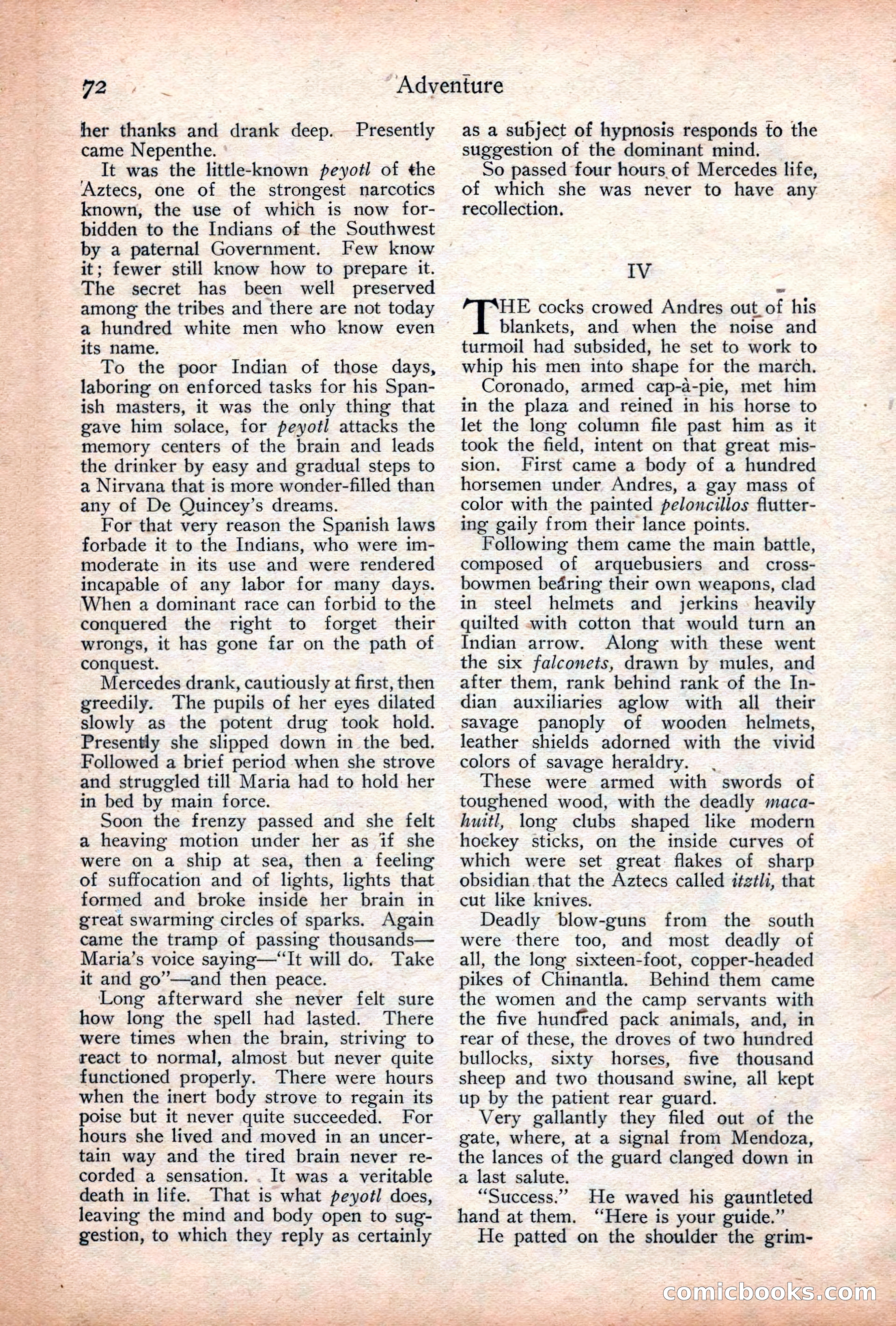 Adventure Magazine Cover, December 18, 1919 — page 86 of 208
