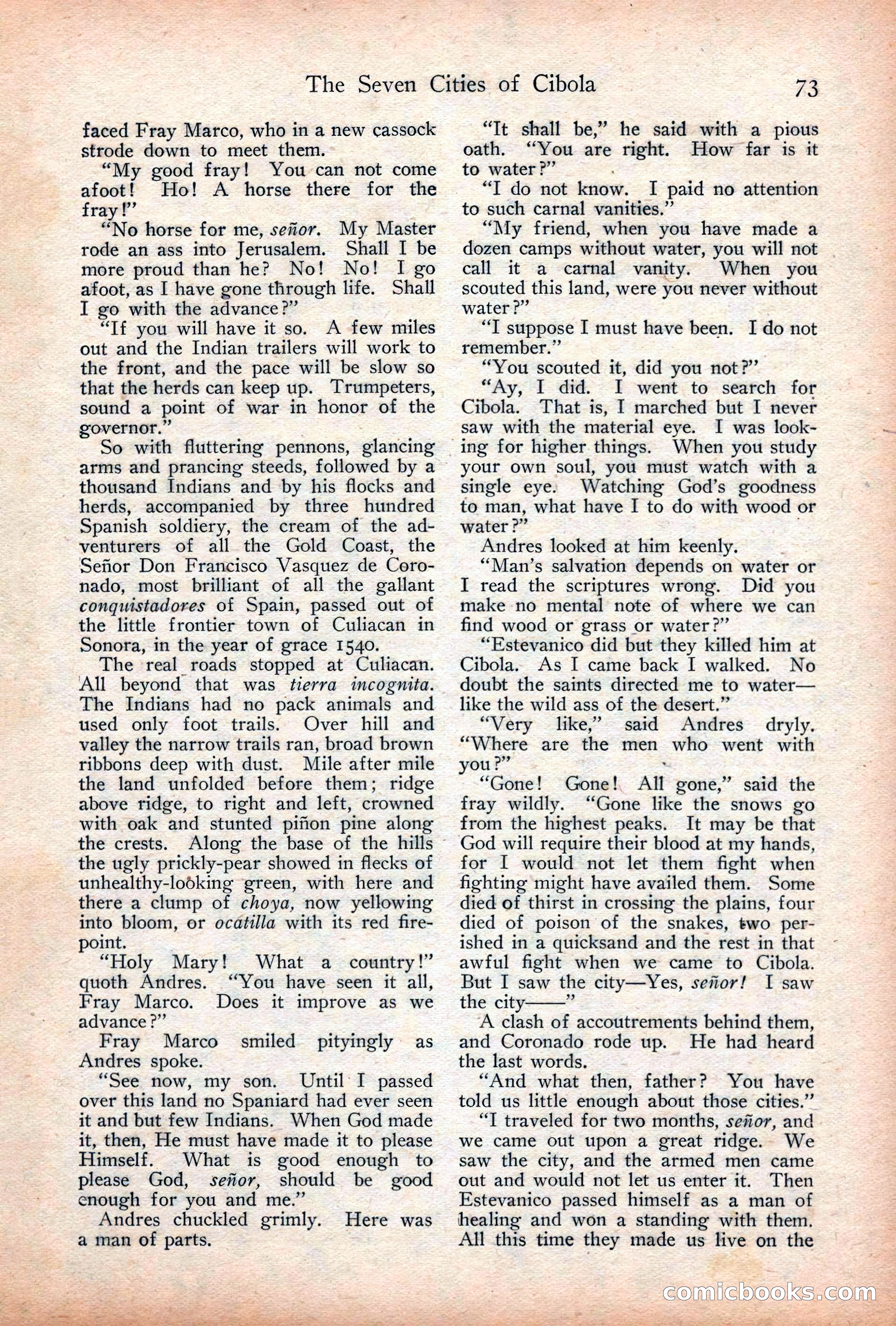 Adventure Magazine Cover, December 18, 1919 — page 87 of 208