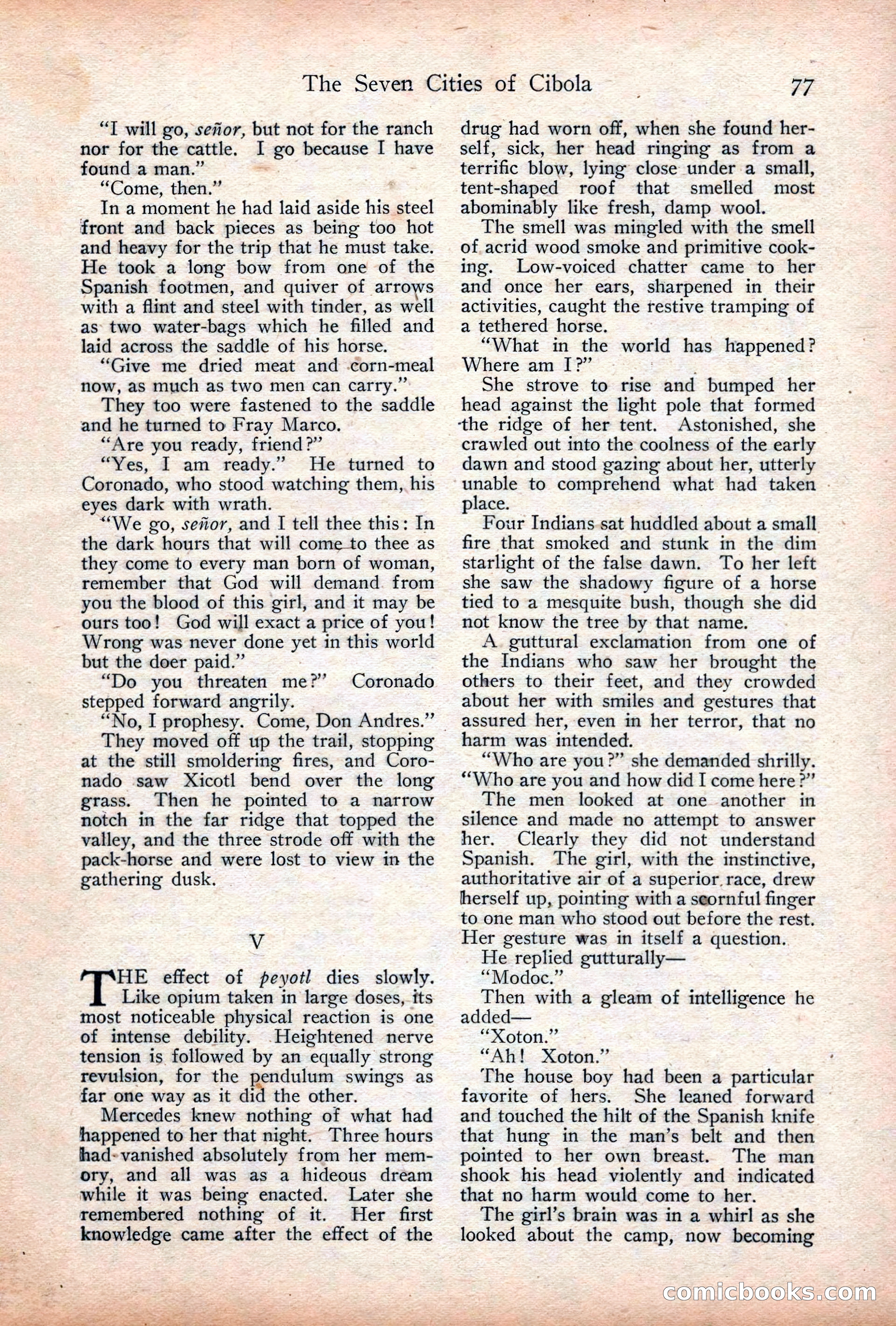 Adventure Magazine Cover, December 18, 1919 — page 91 of 208
