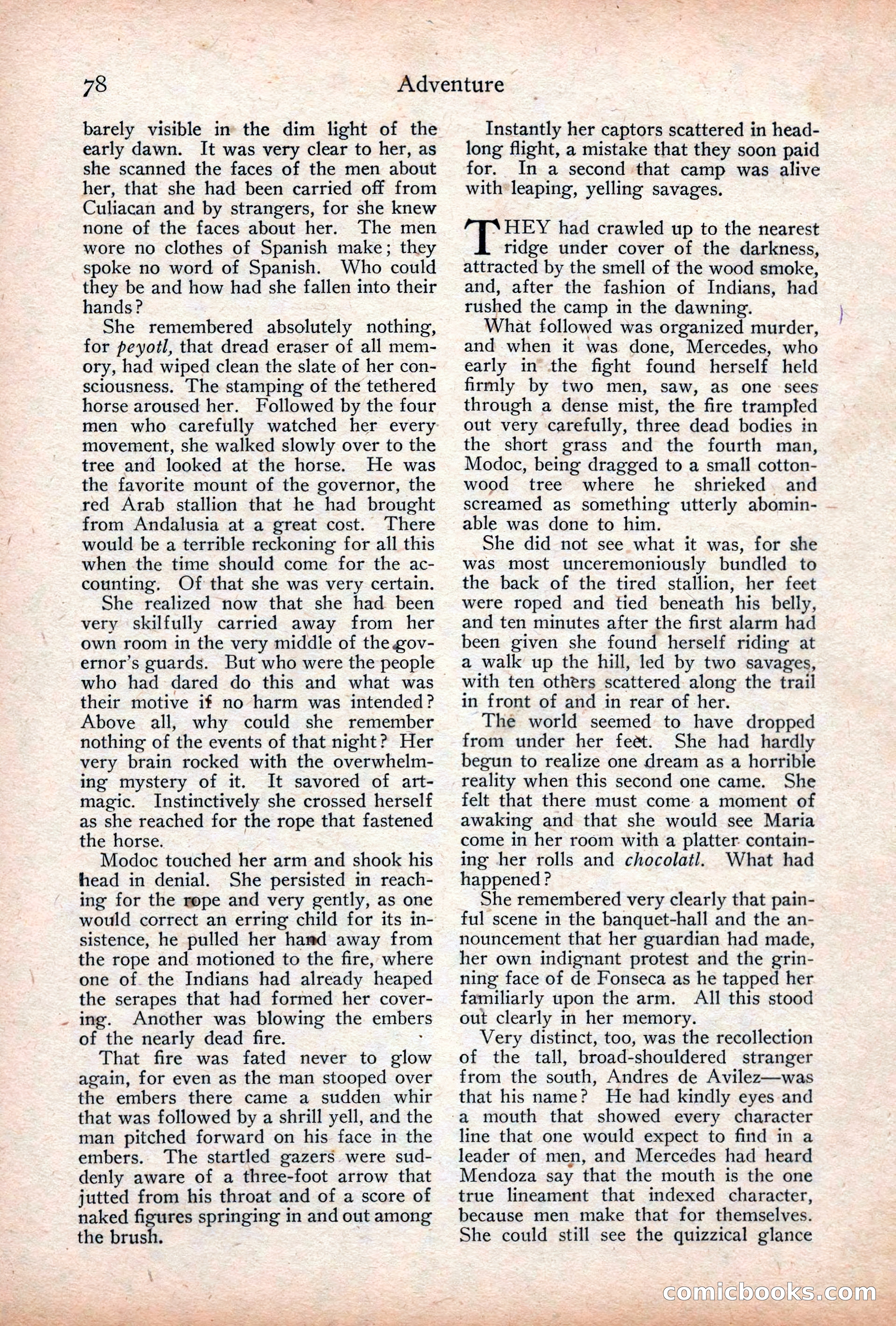Adventure Magazine Cover, December 18, 1919 — page 92 of 208