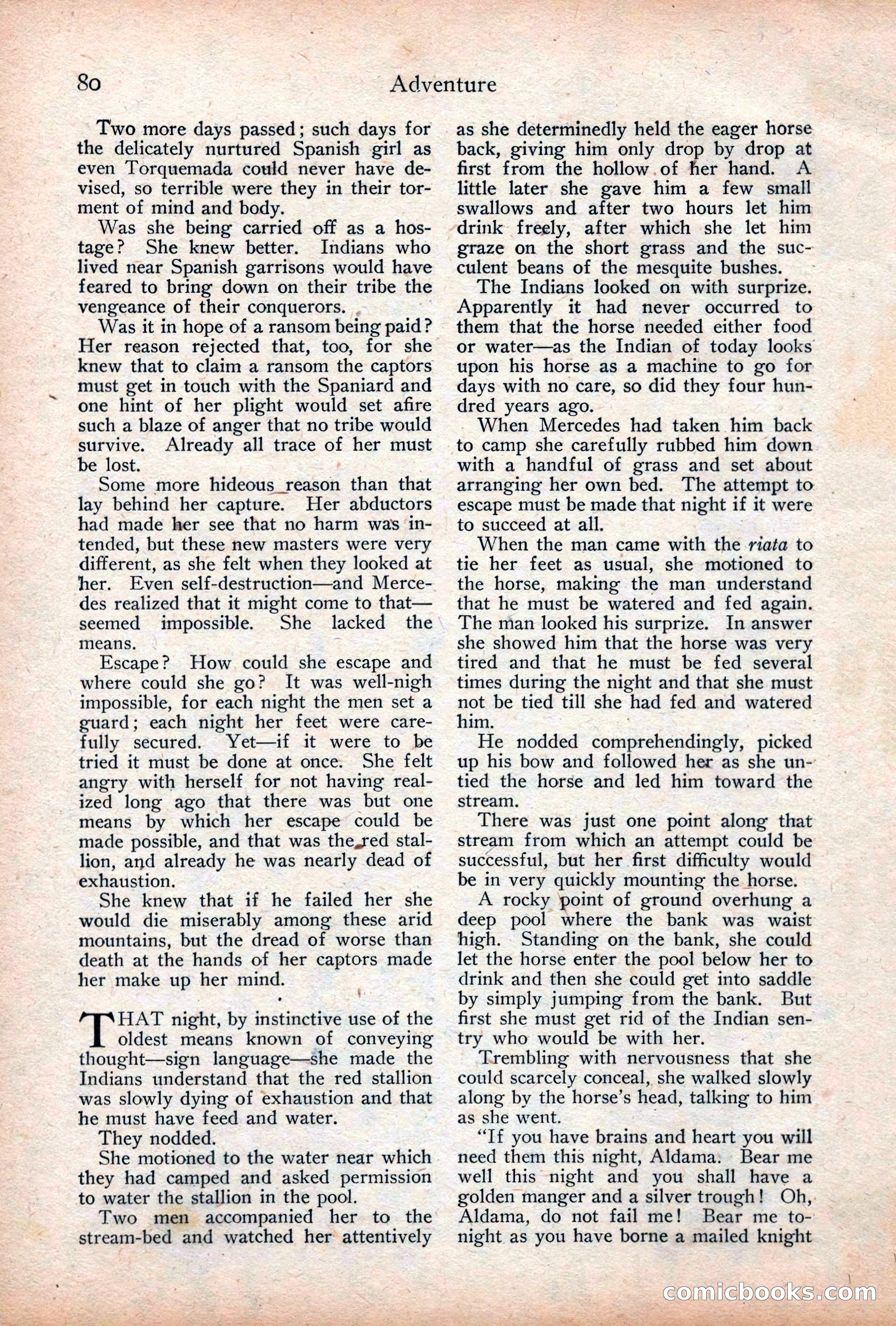 Adventure Magazine Cover, December 18, 1919 — page 94 of 208