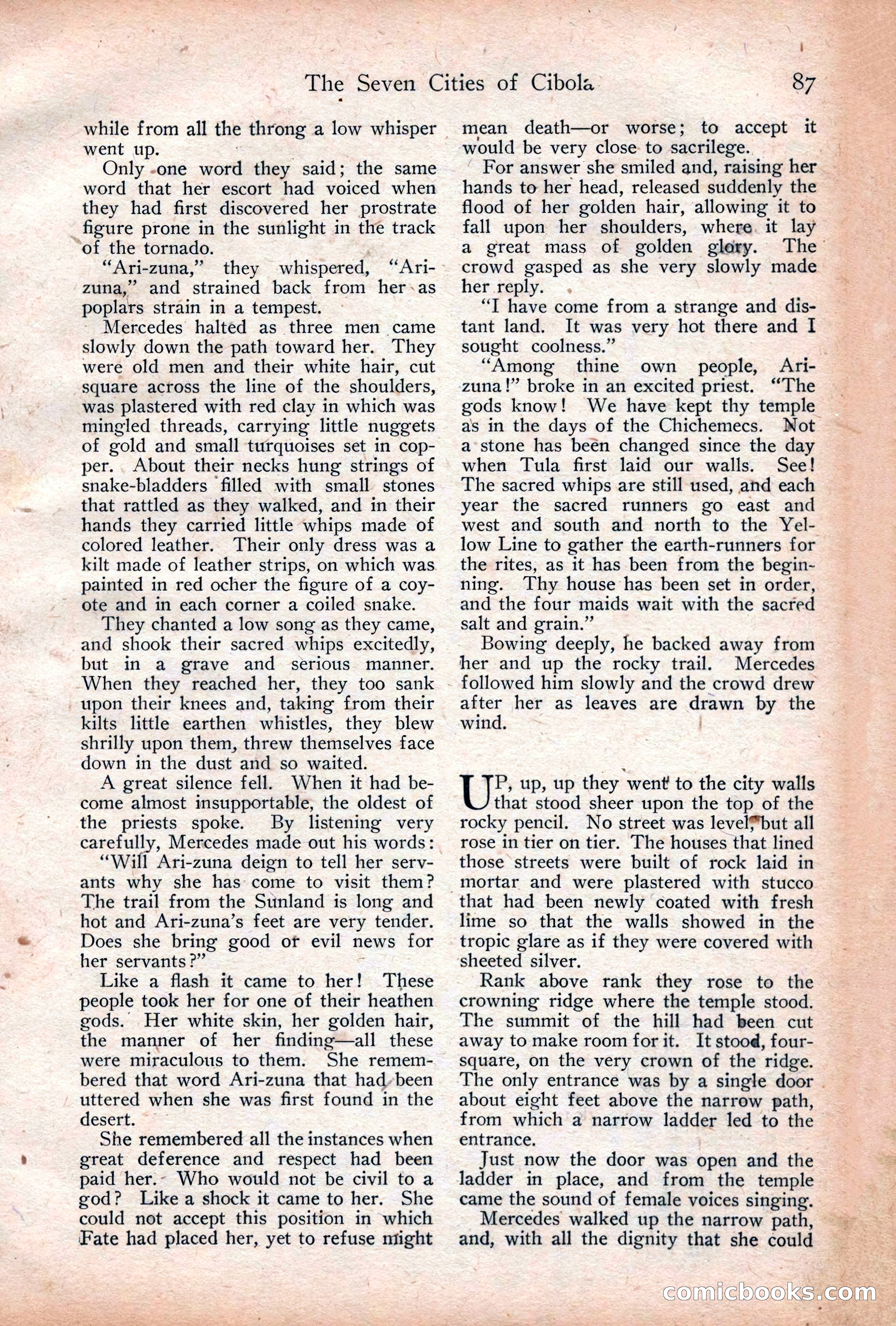 Adventure Magazine Cover, December 18, 1919 — page 101 of 208