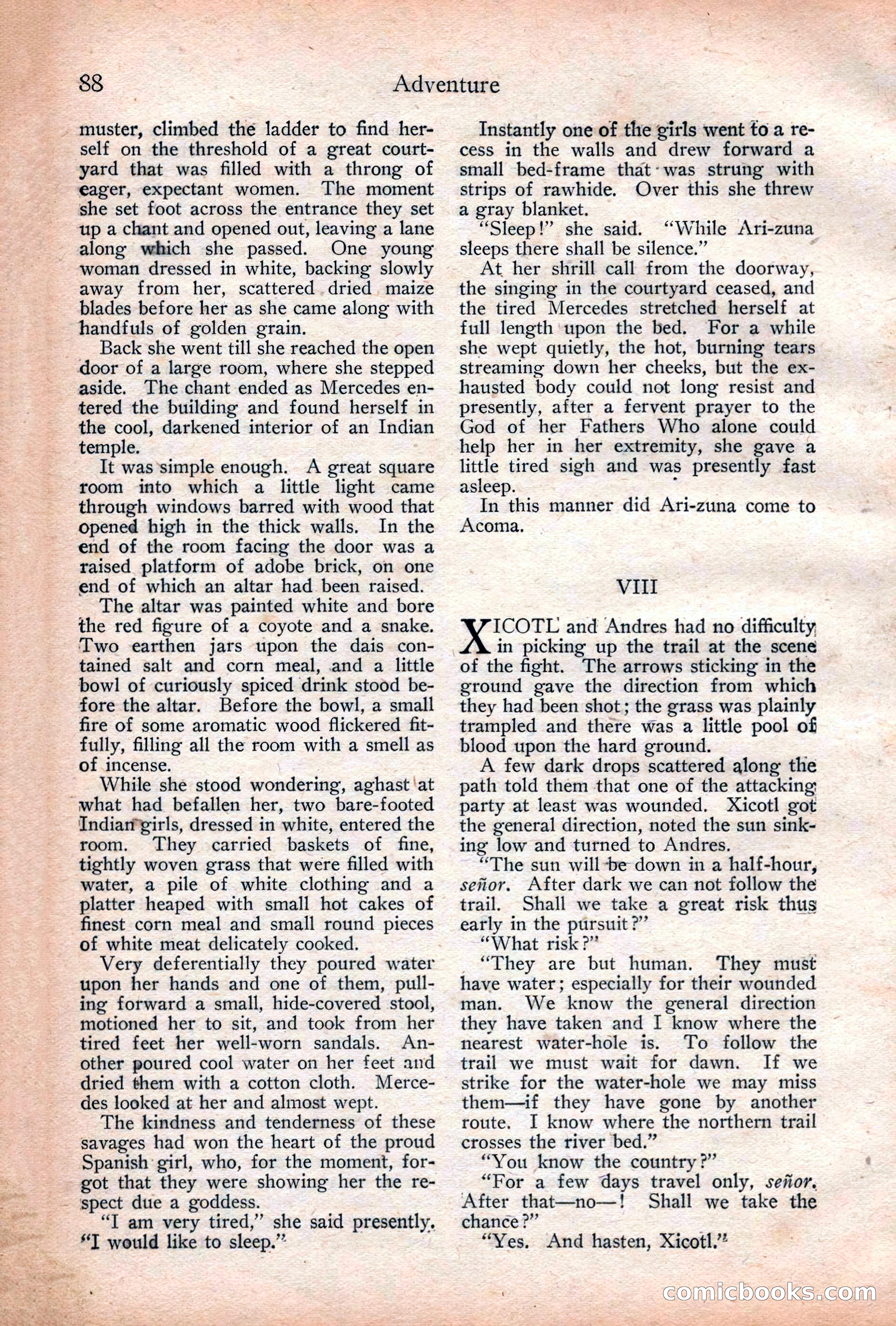 Adventure Magazine Cover, December 18, 1919 — page 102 of 208