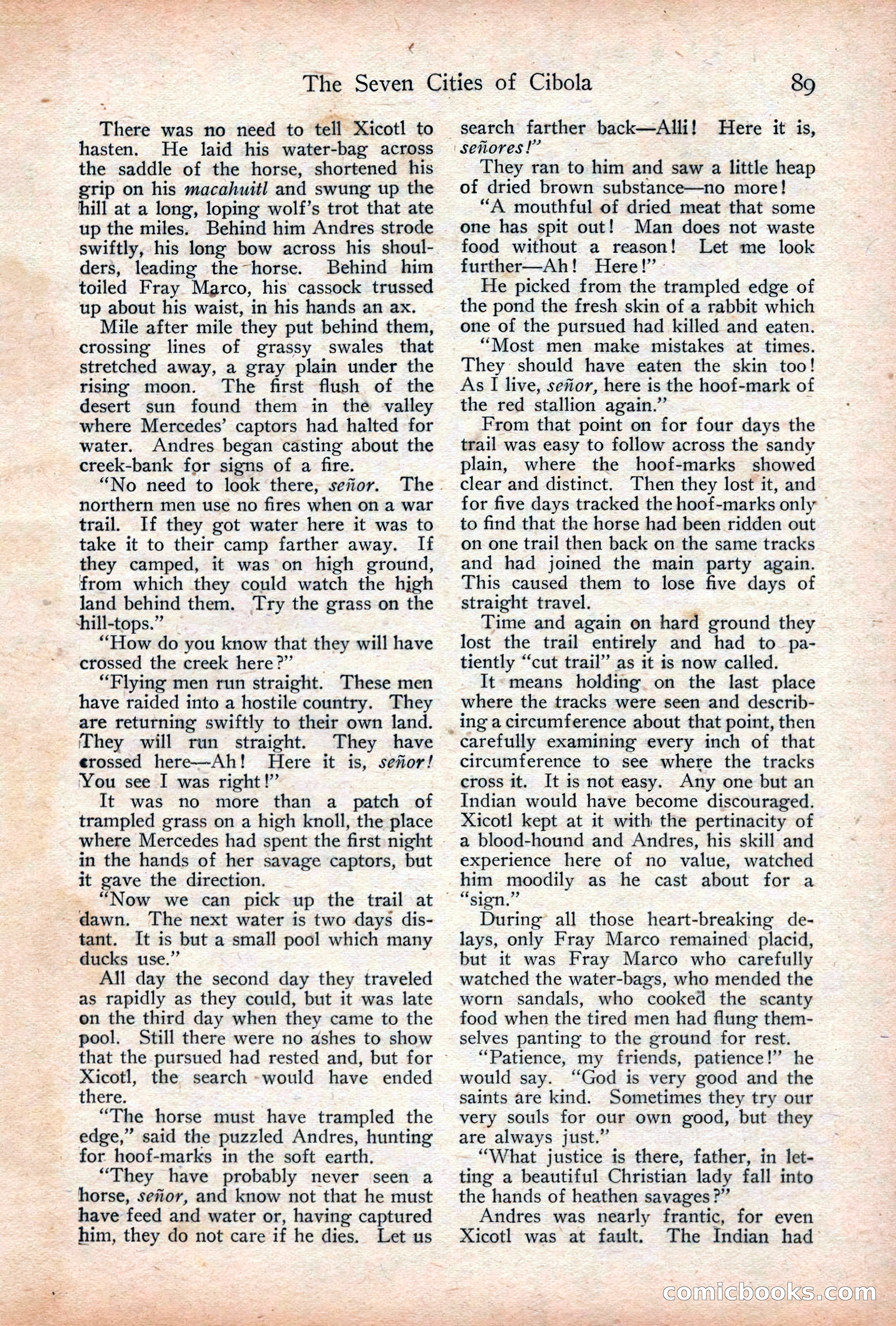 Adventure Magazine Cover, December 18, 1919 — page 103 of 208