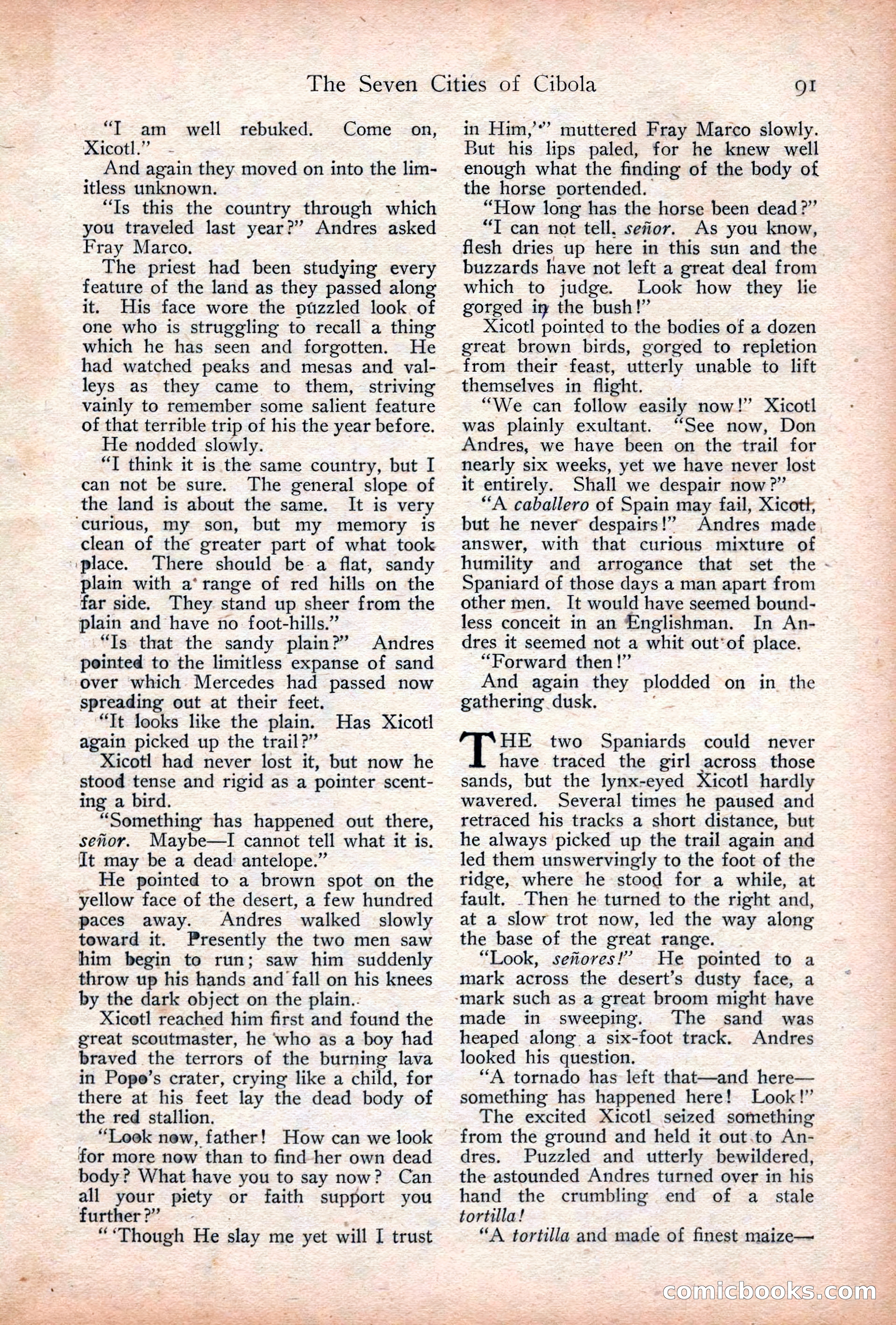Adventure Magazine Cover, December 18, 1919 — page 105 of 208