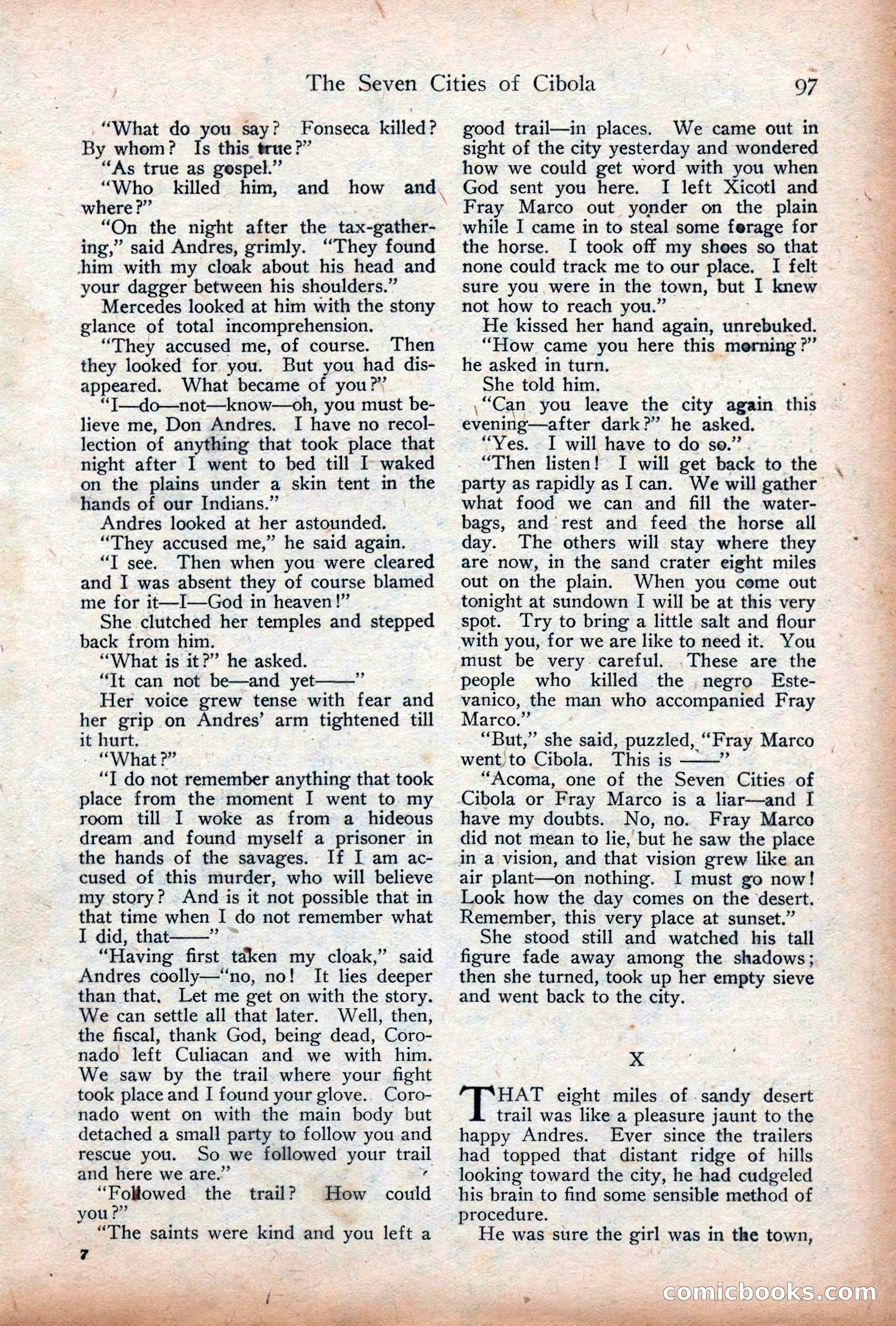 Adventure Magazine Cover, December 18, 1919 — page 111 of 208