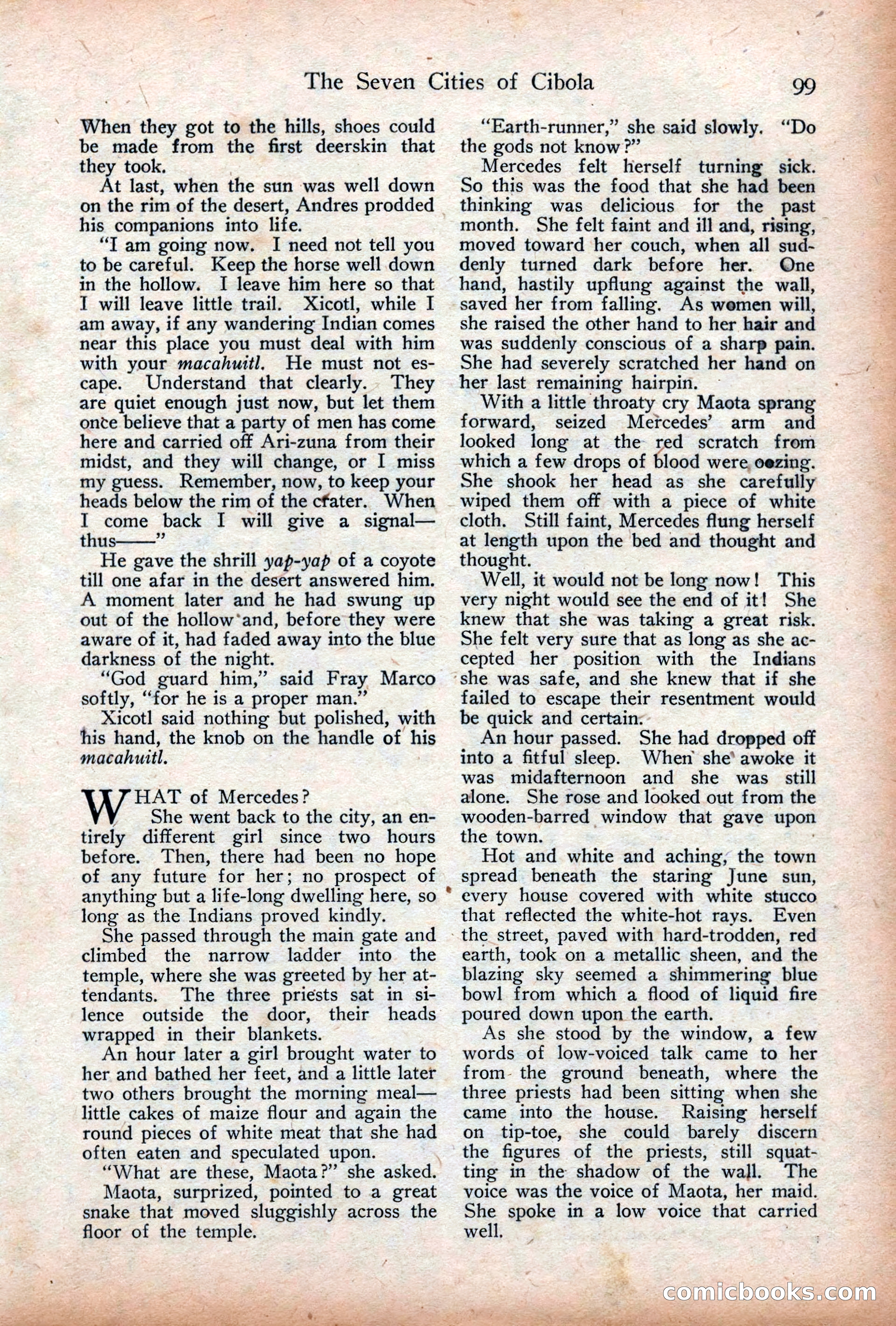 Adventure Magazine Cover, December 18, 1919 — page 113 of 208