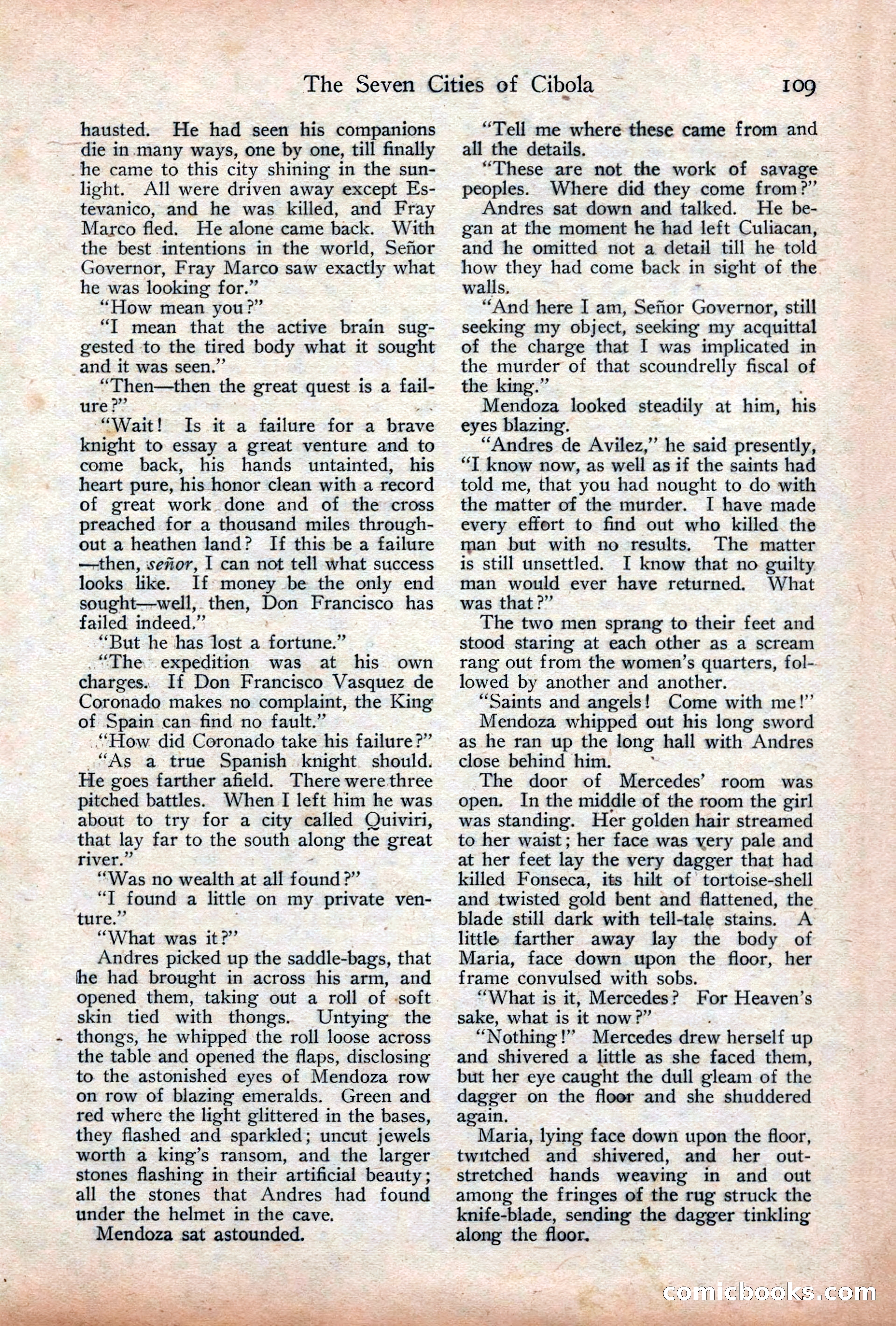 Adventure Magazine Cover, December 18, 1919 — page 123 of 208