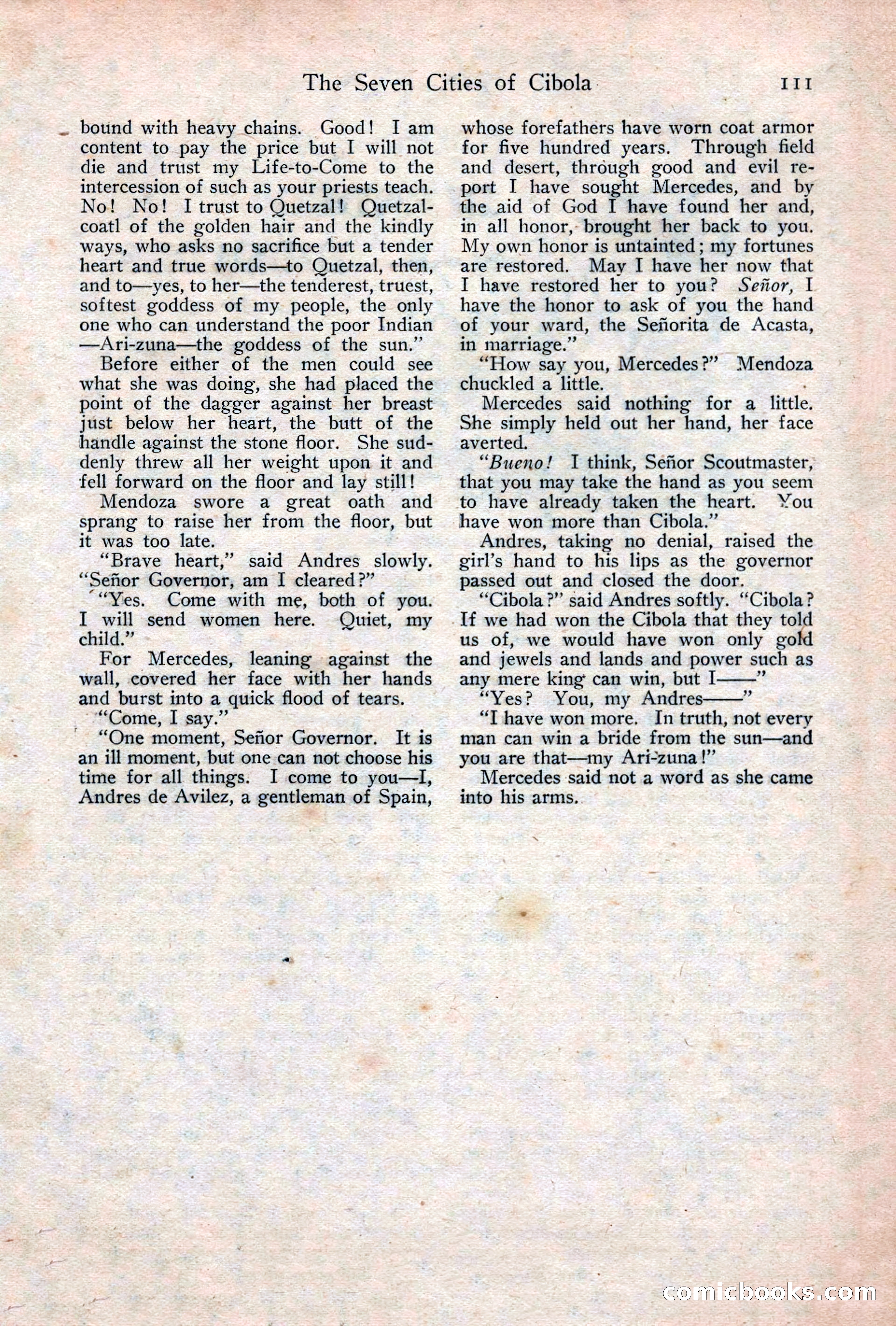 Adventure Magazine Cover, December 18, 1919 — page 125 of 208