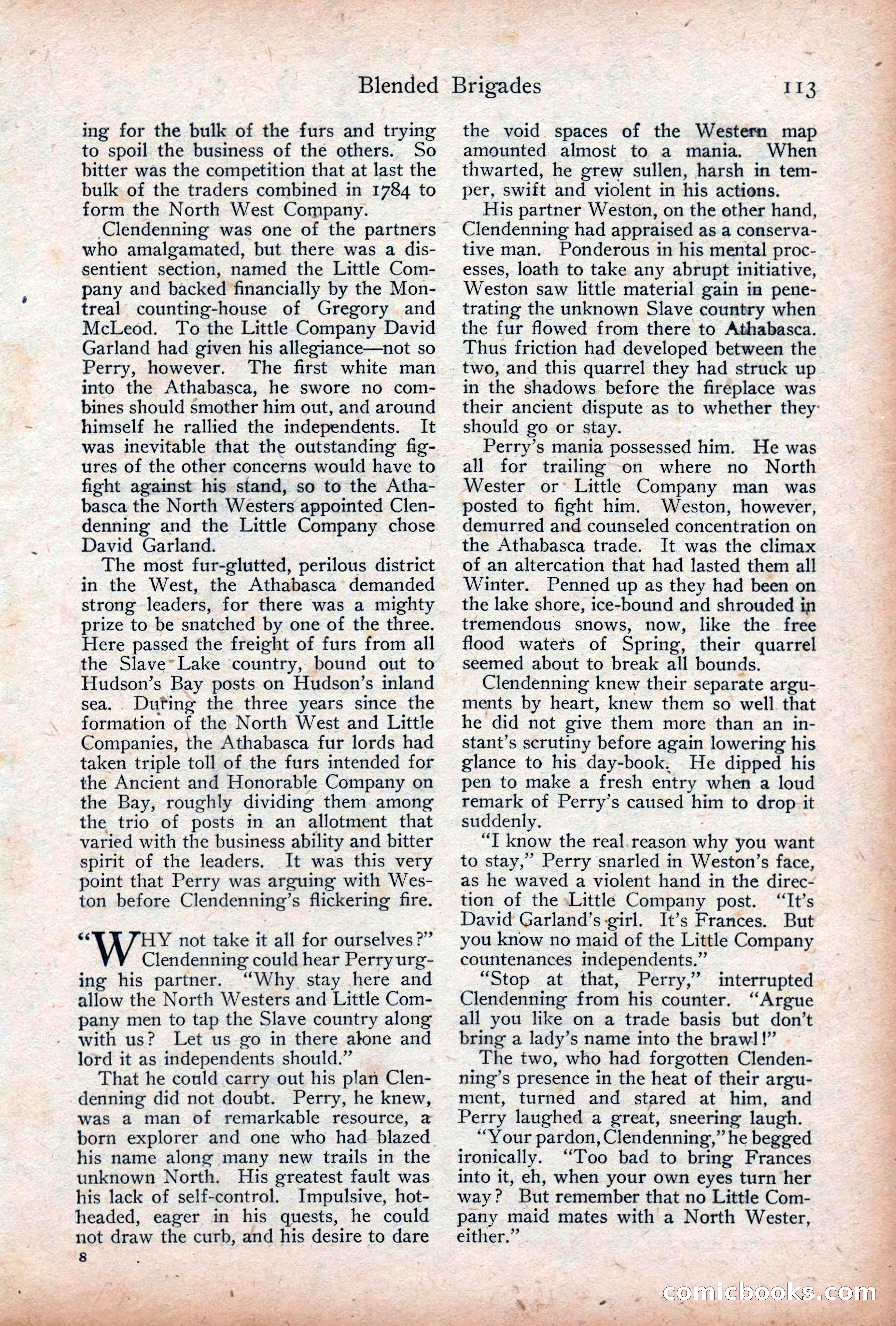 Adventure Magazine Cover, December 18, 1919 — page 127 of 208