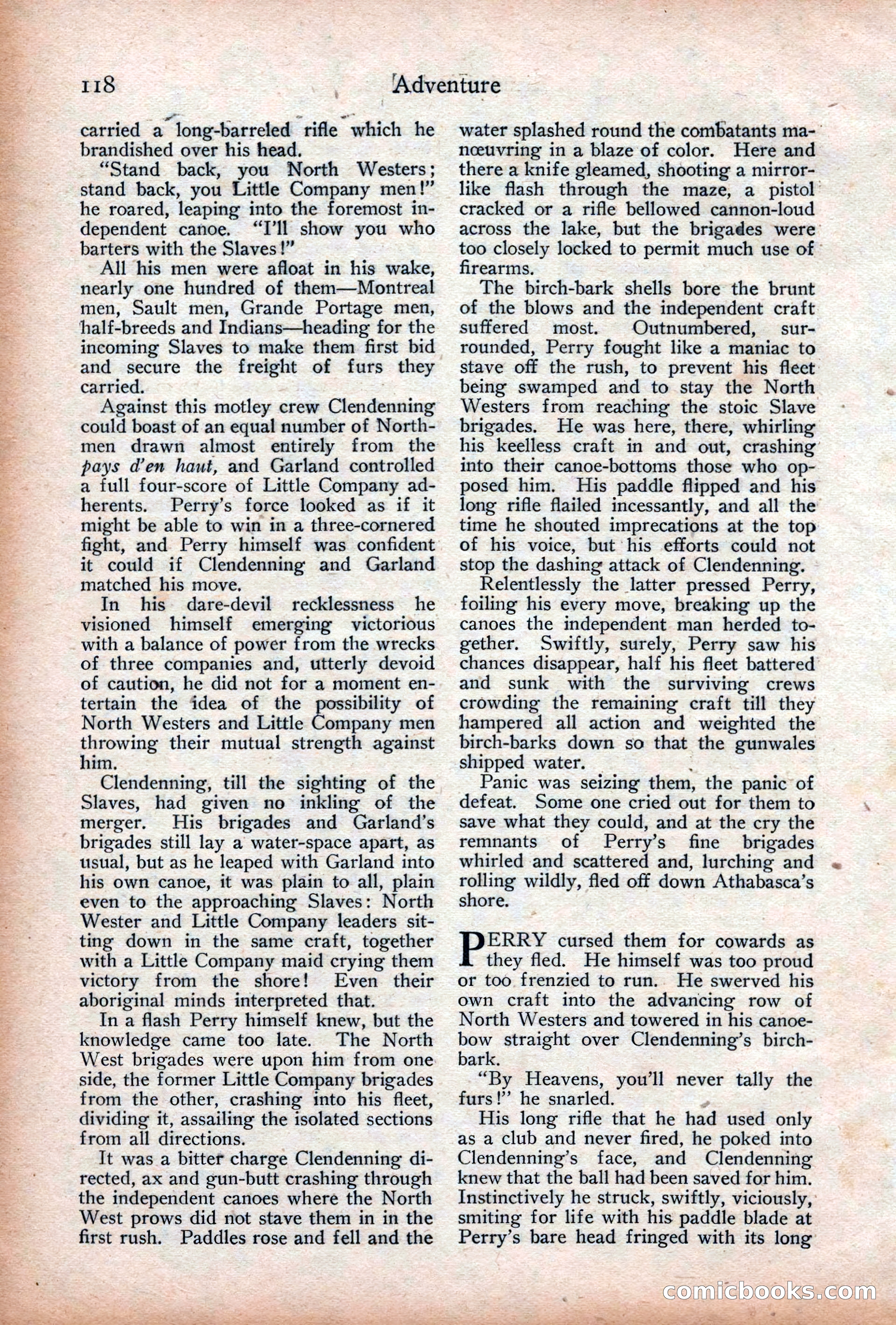 Adventure Magazine Cover, December 18, 1919 — page 132 of 208