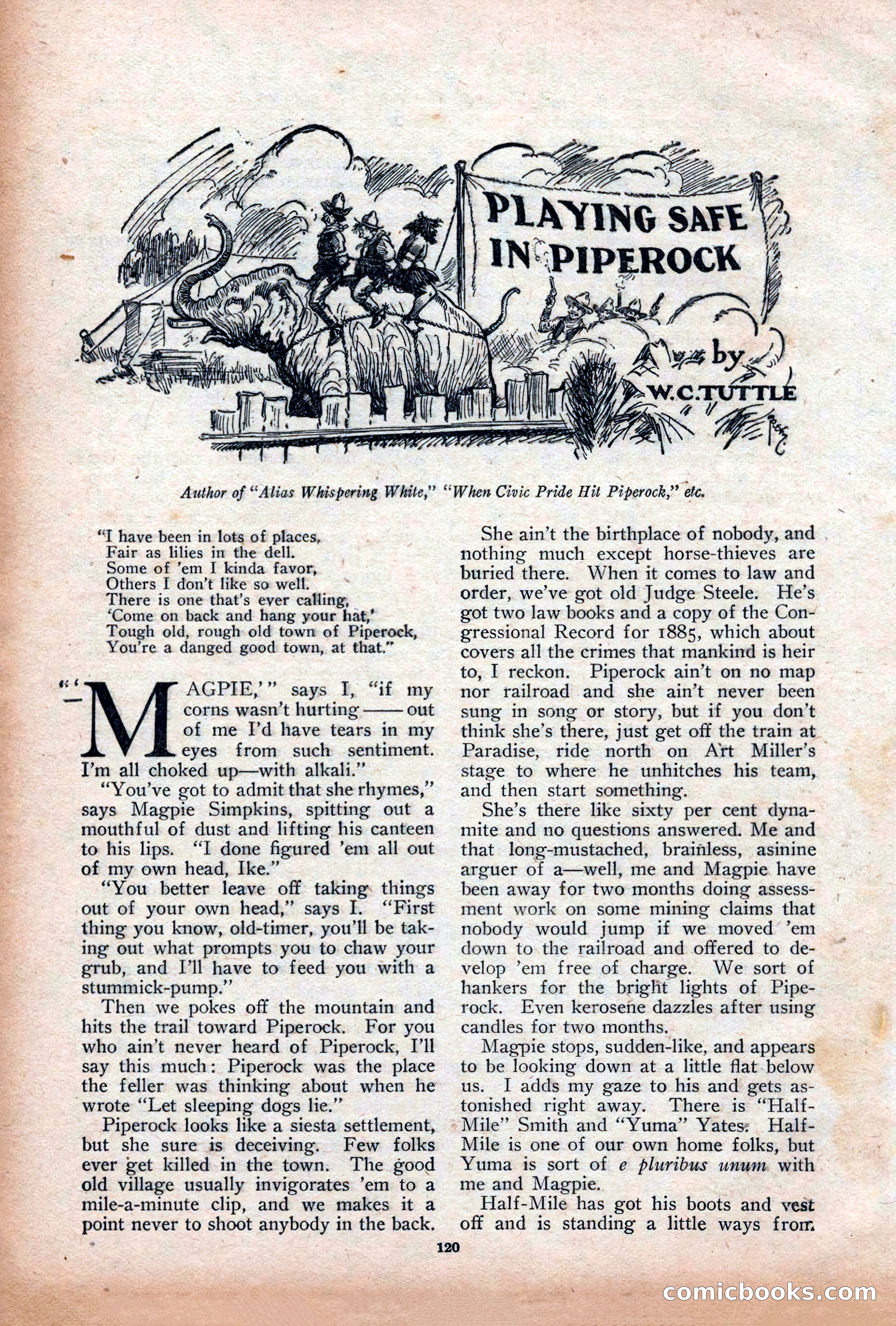 Adventure Magazine Cover, December 18, 1919 — page 134 of 208