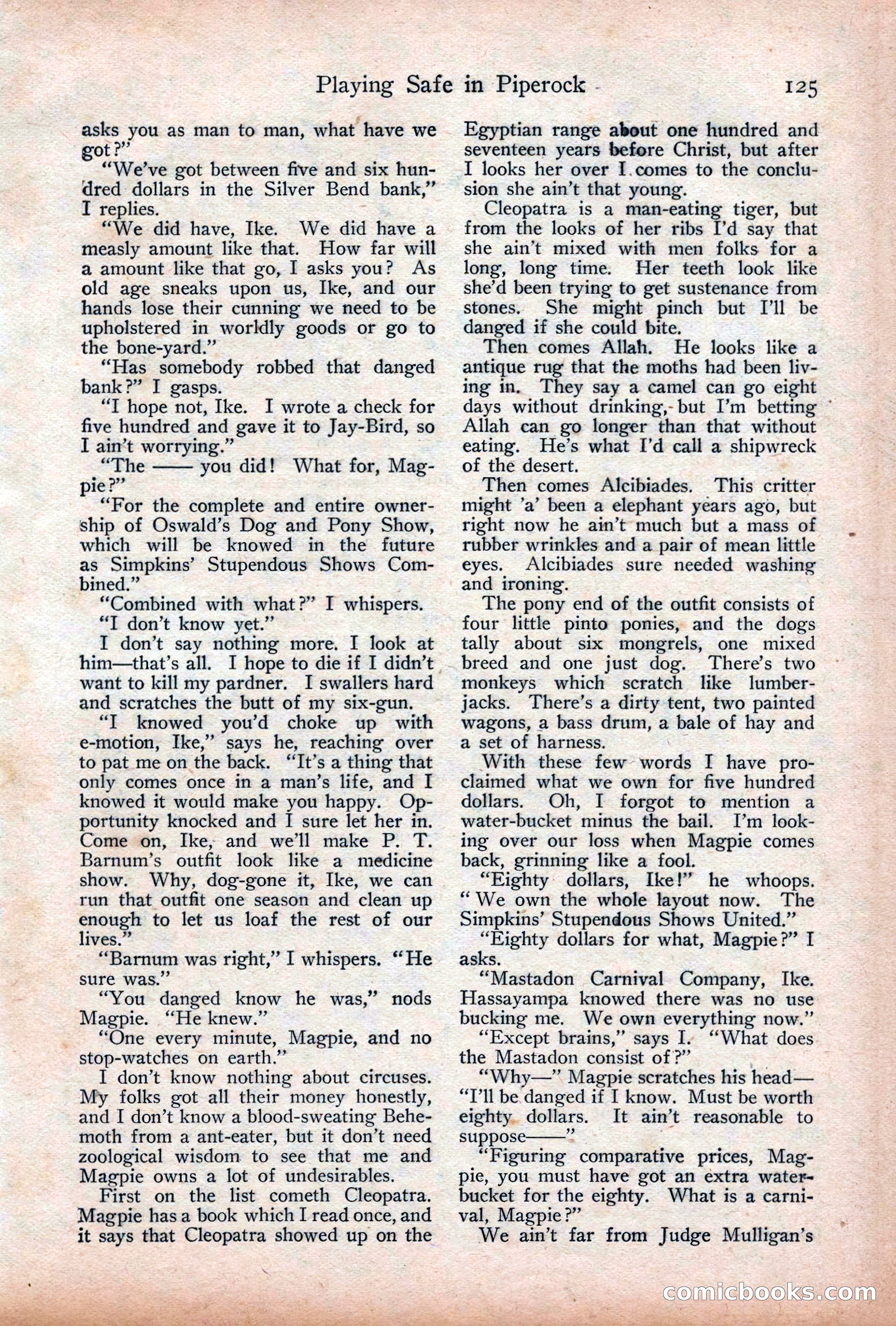 Adventure Magazine Cover, December 18, 1919 — page 139 of 208
