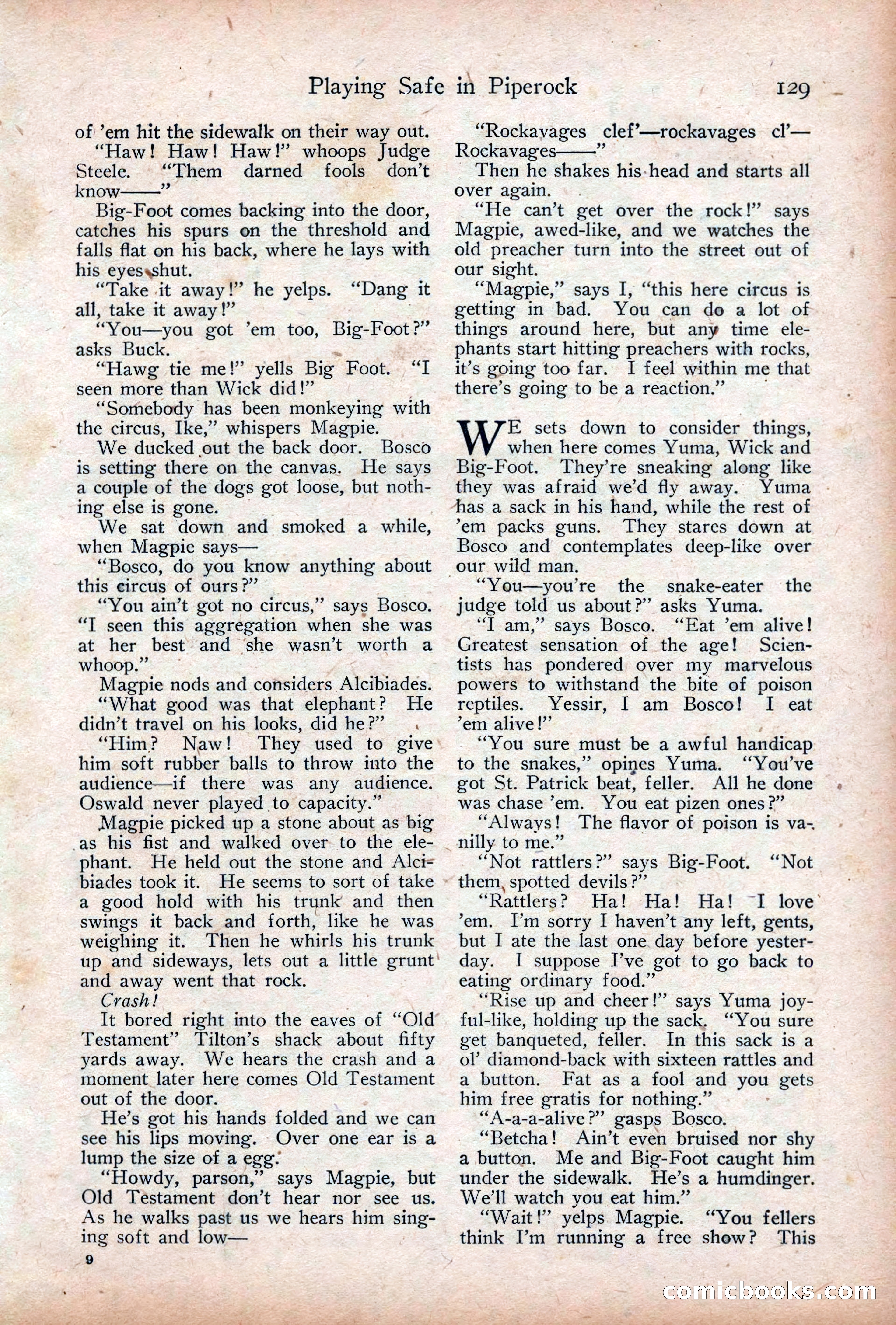 Adventure Magazine Cover, December 18, 1919 — page 143 of 208