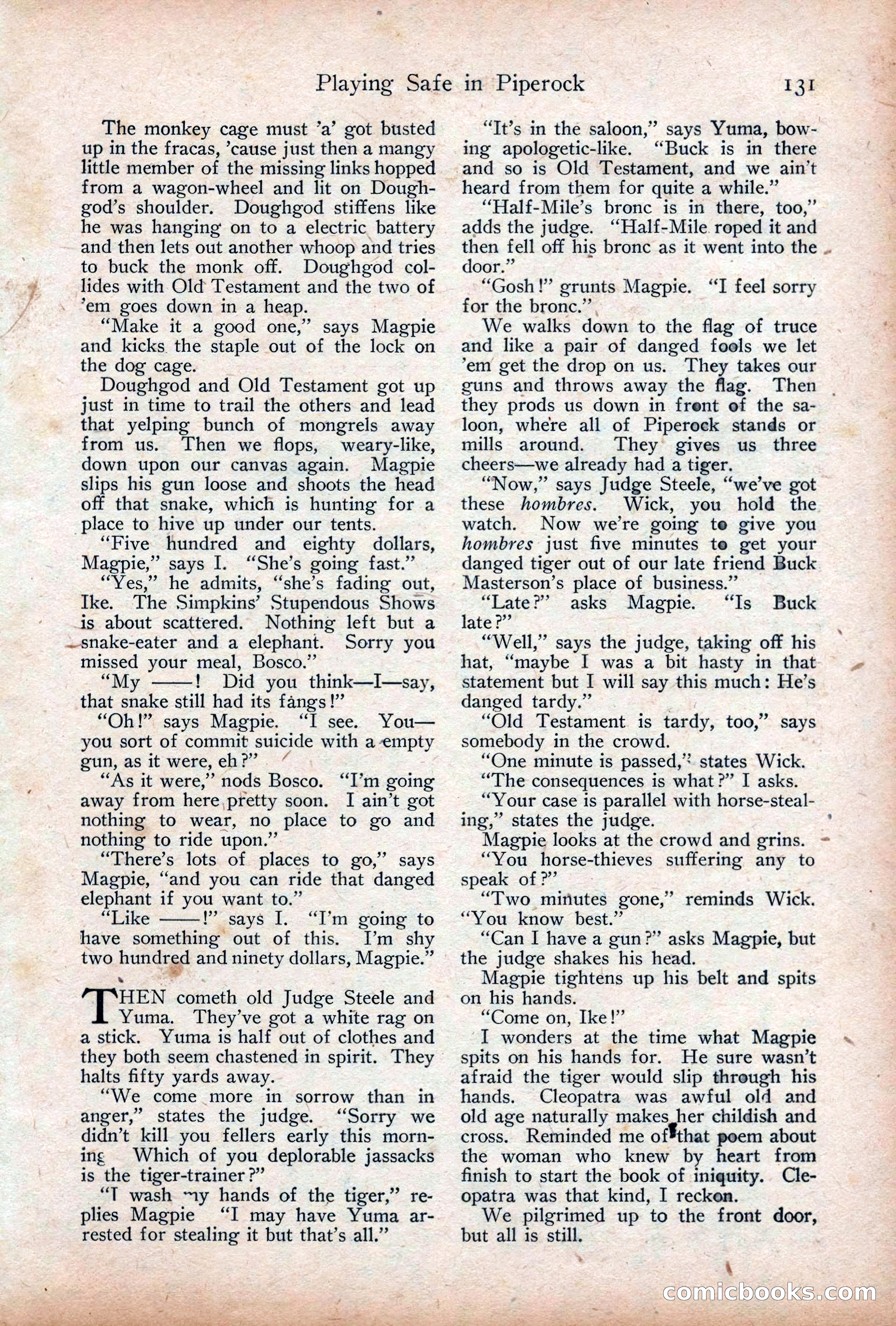 Adventure Magazine Cover, December 18, 1919 — page 145 of 208