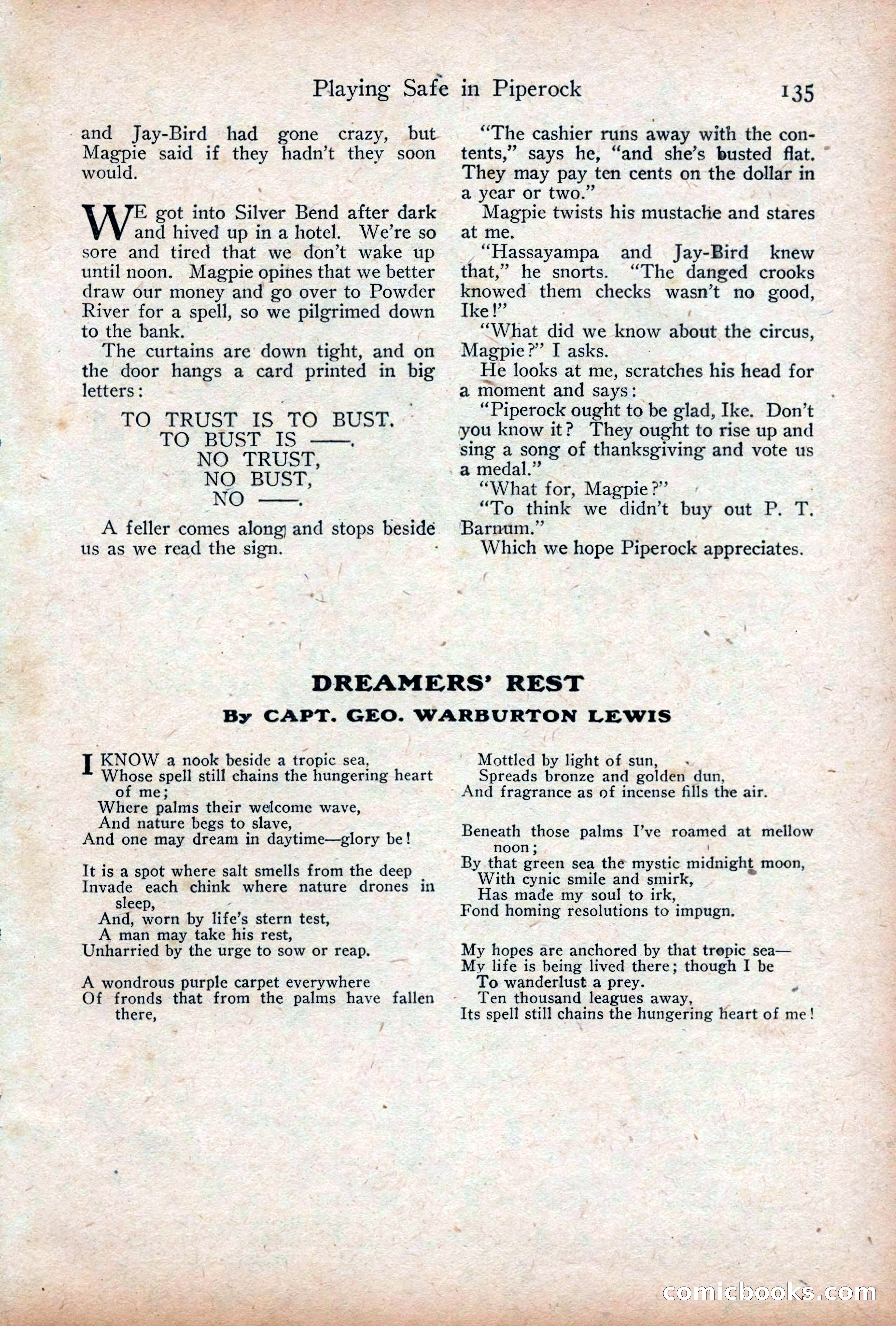 Adventure Magazine Cover, December 18, 1919 — page 149 of 208