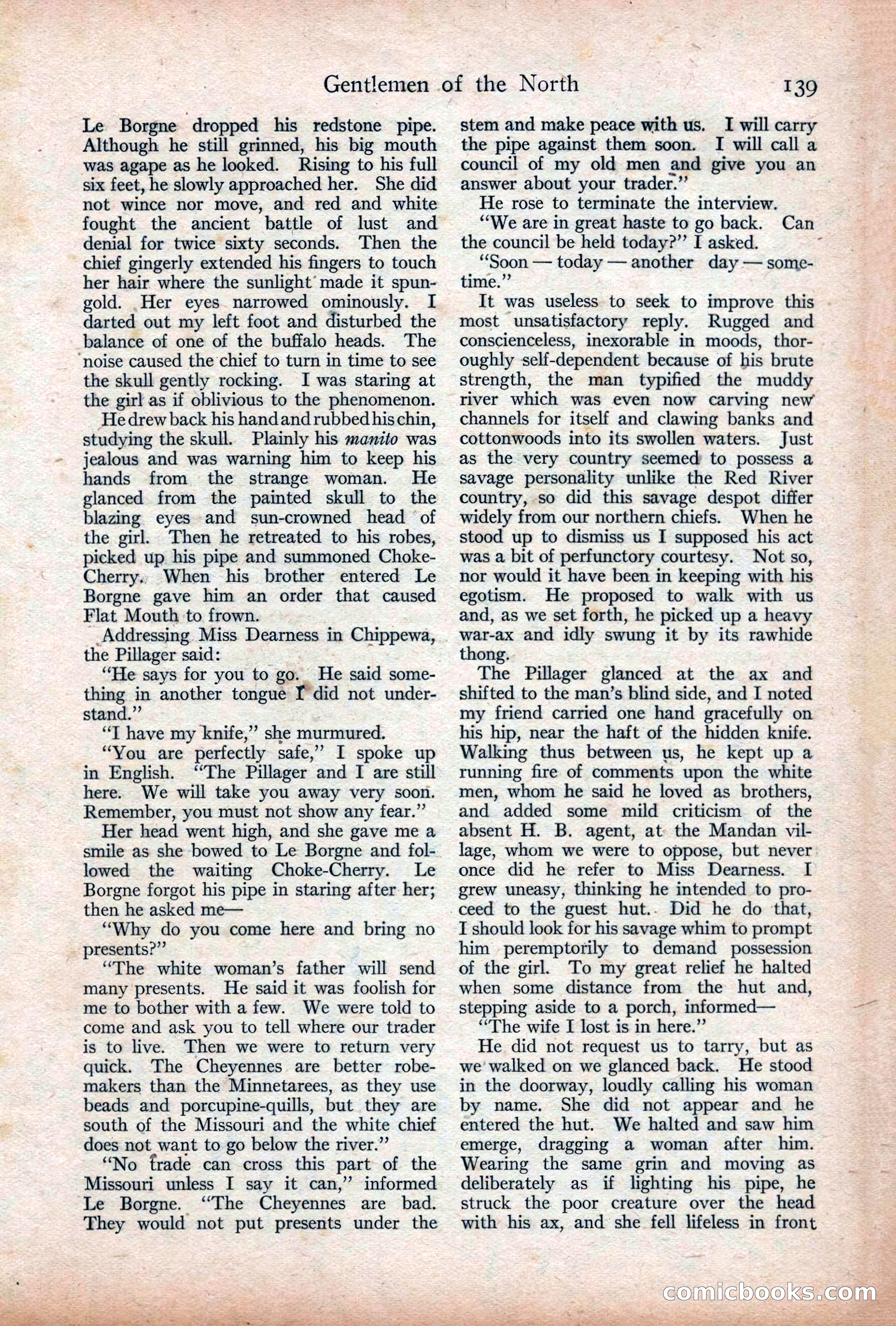 Adventure Magazine Cover, December 18, 1919 — page 153 of 208