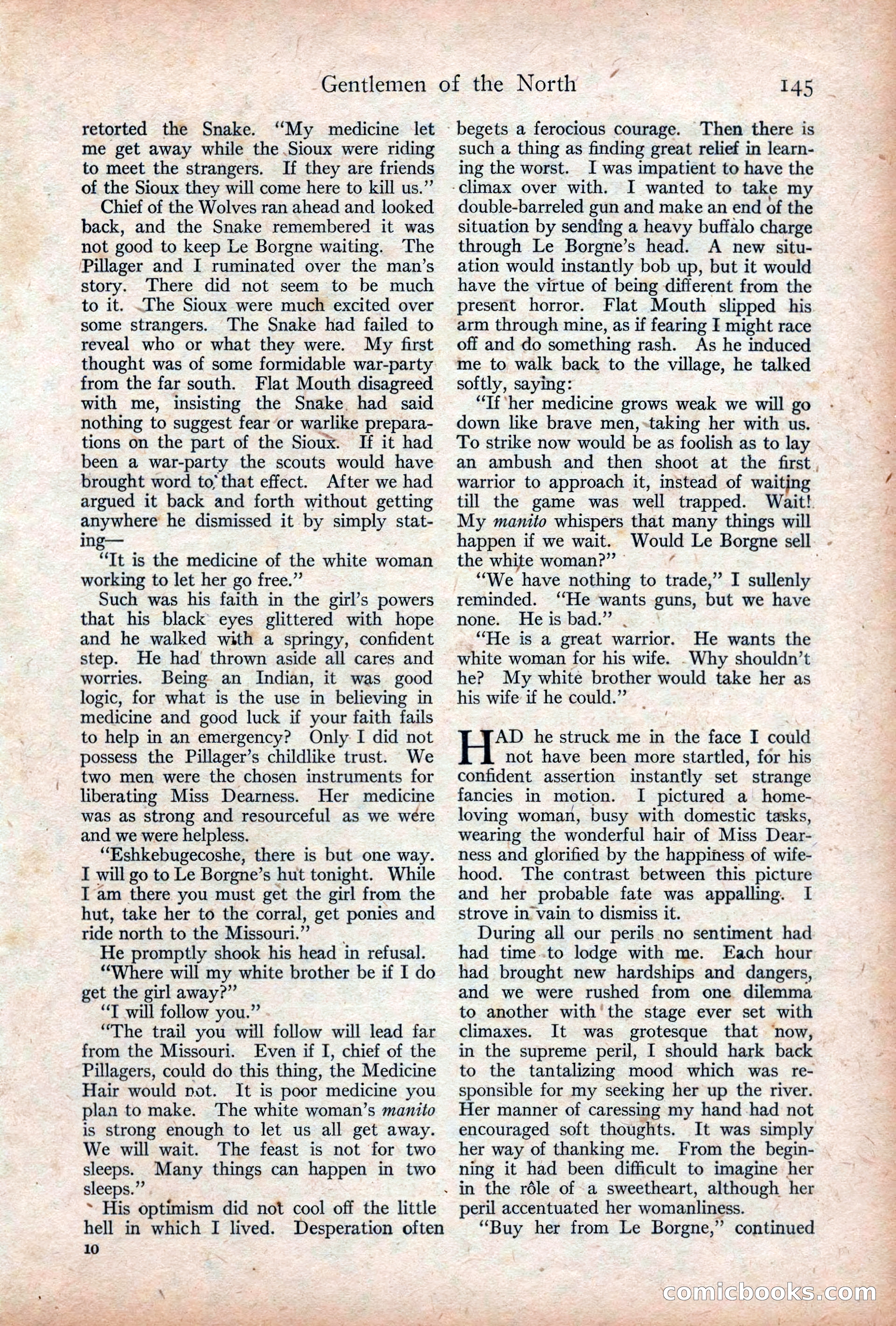 Adventure Magazine Cover, December 18, 1919 — page 159 of 208