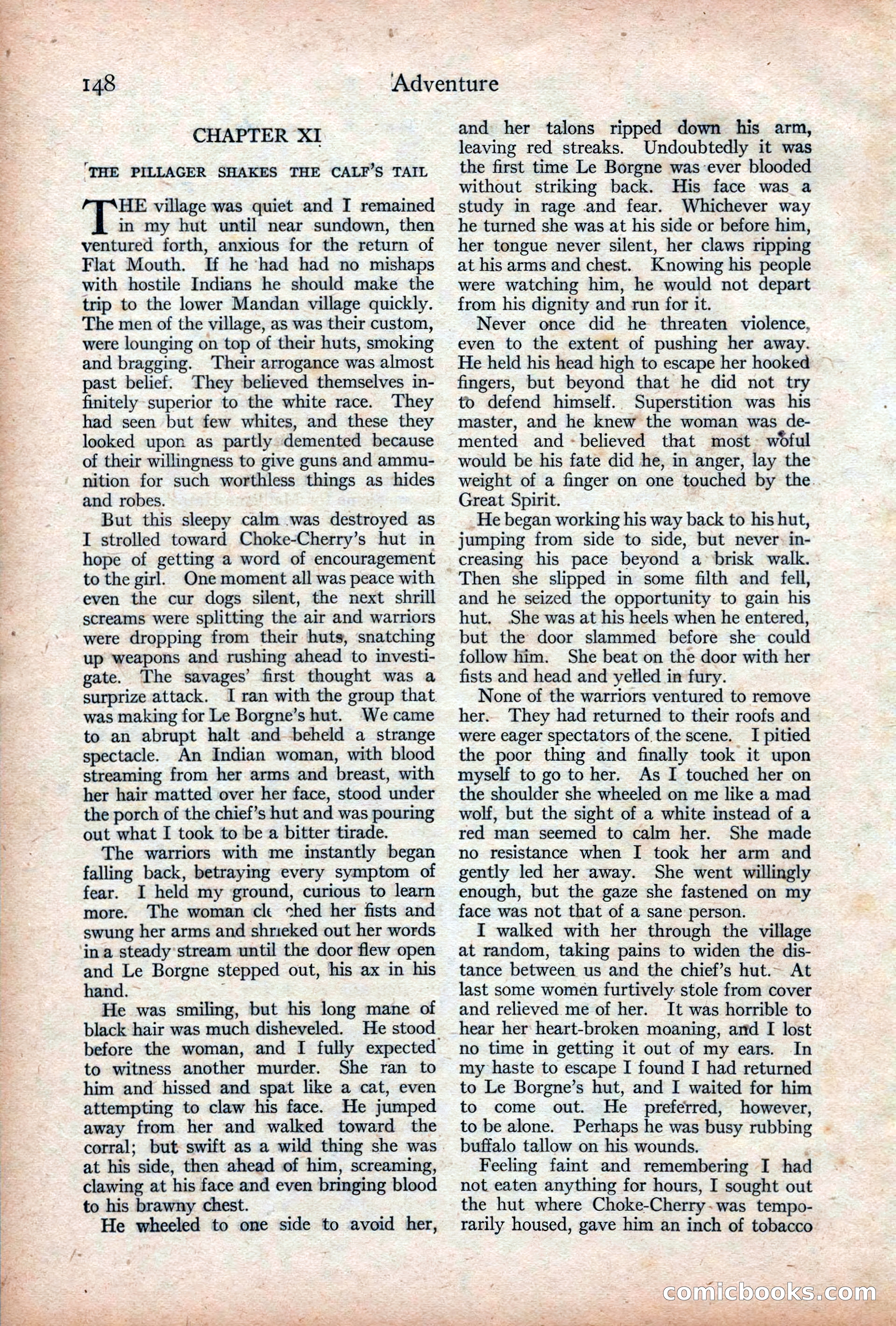 Adventure Magazine Cover, December 18, 1919 — page 162 of 208