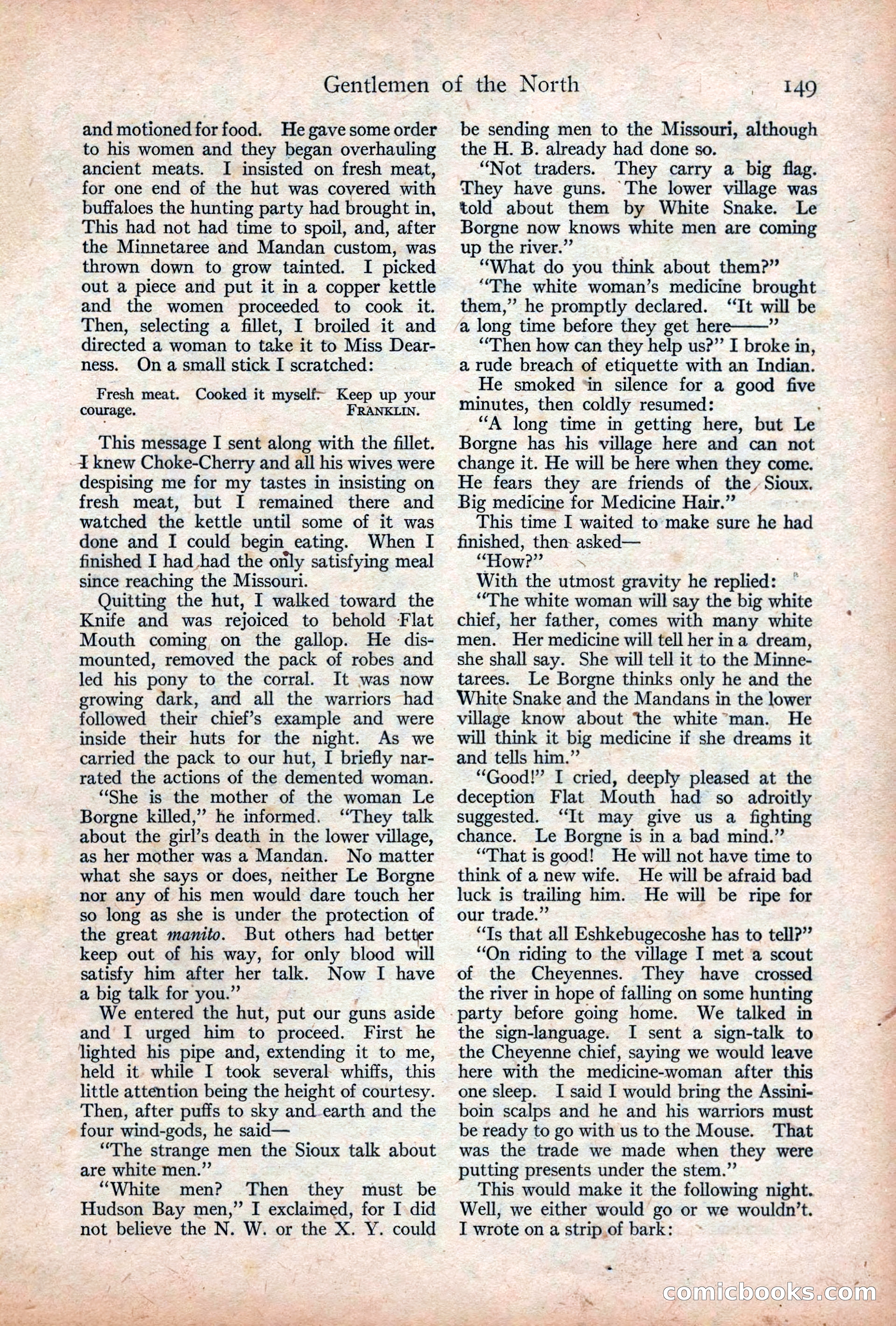 Adventure Magazine Cover, December 18, 1919 — page 163 of 208
