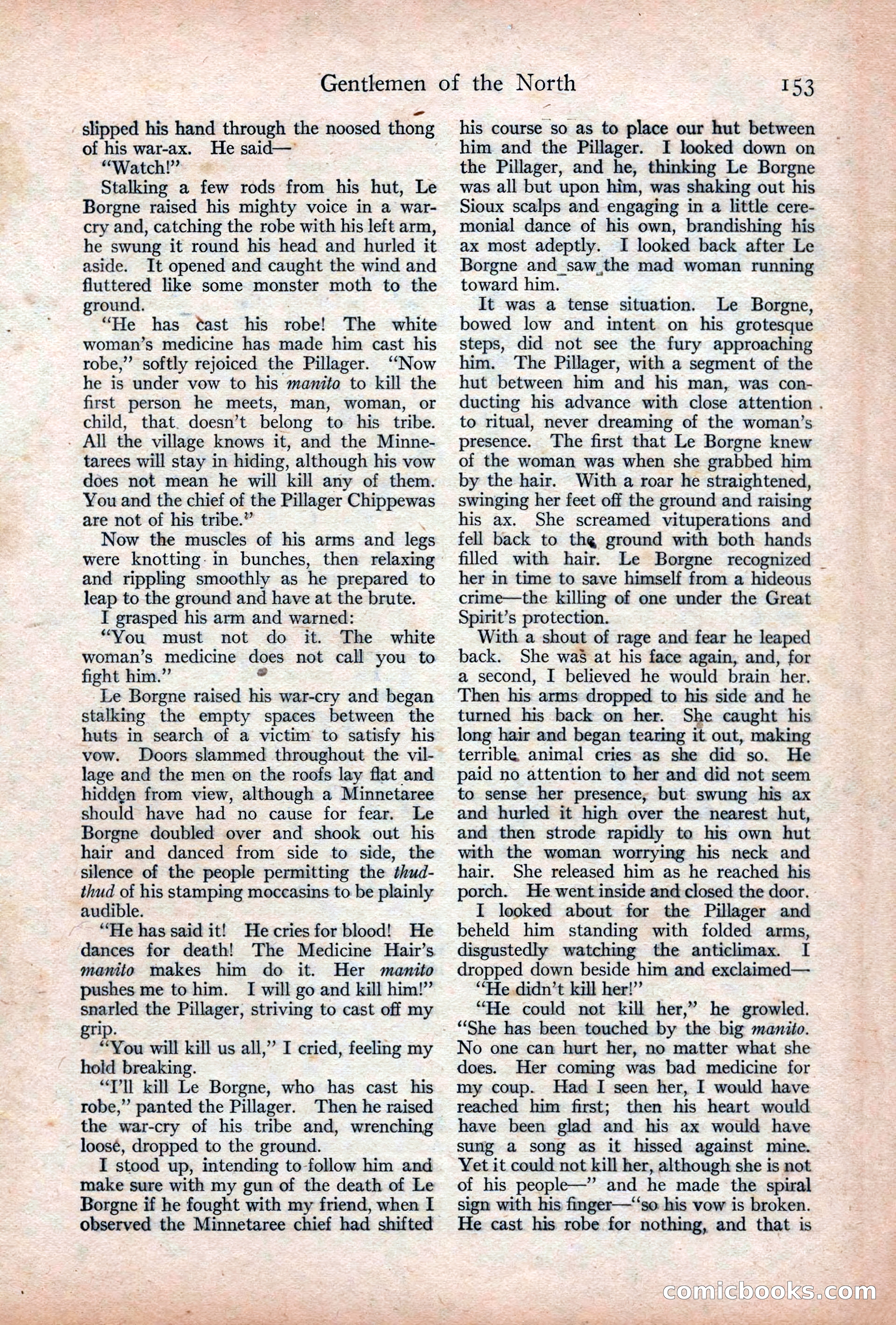 Adventure Magazine Cover, December 18, 1919 — page 167 of 208