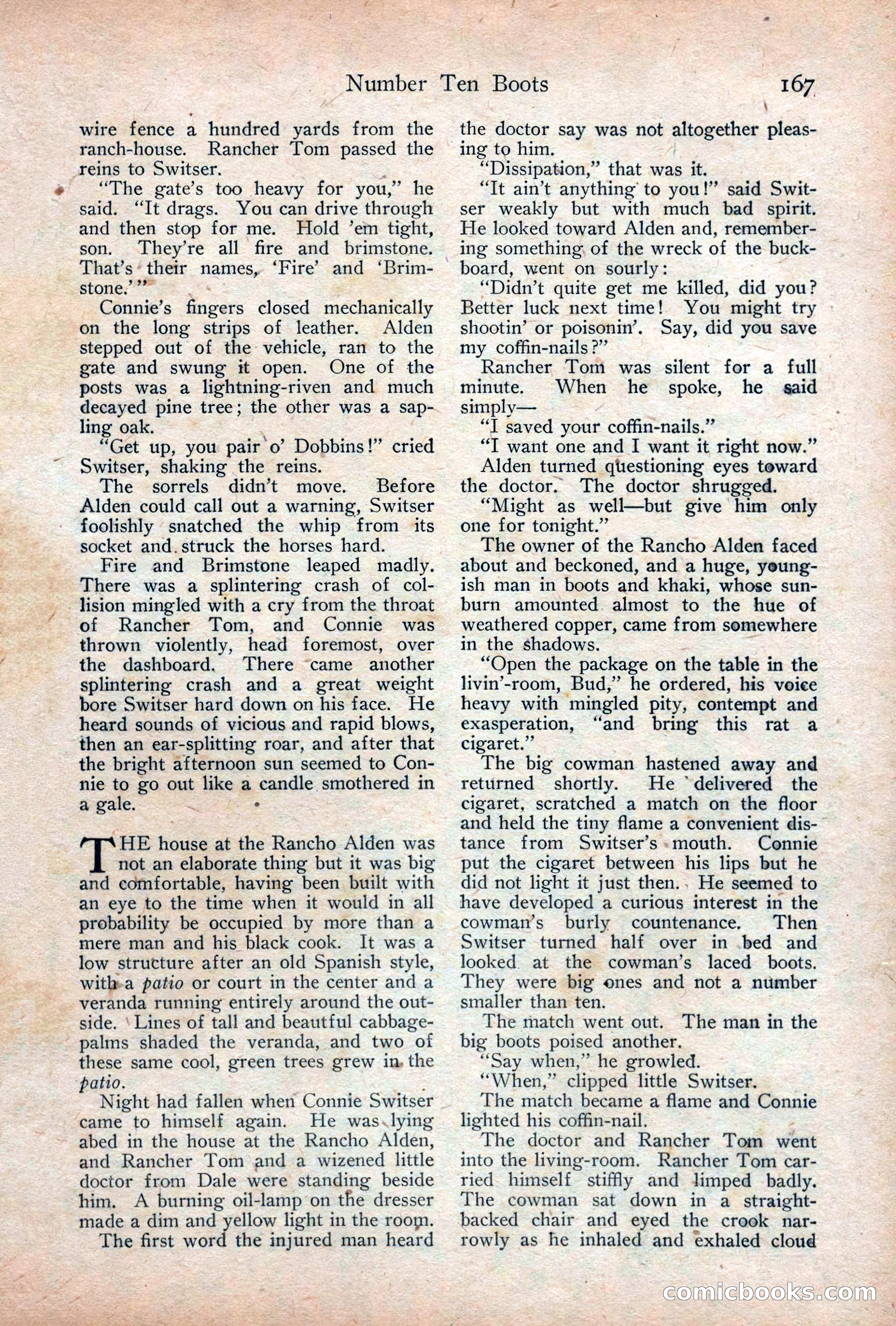 Adventure Magazine Cover, December 18, 1919 — page 181 of 208