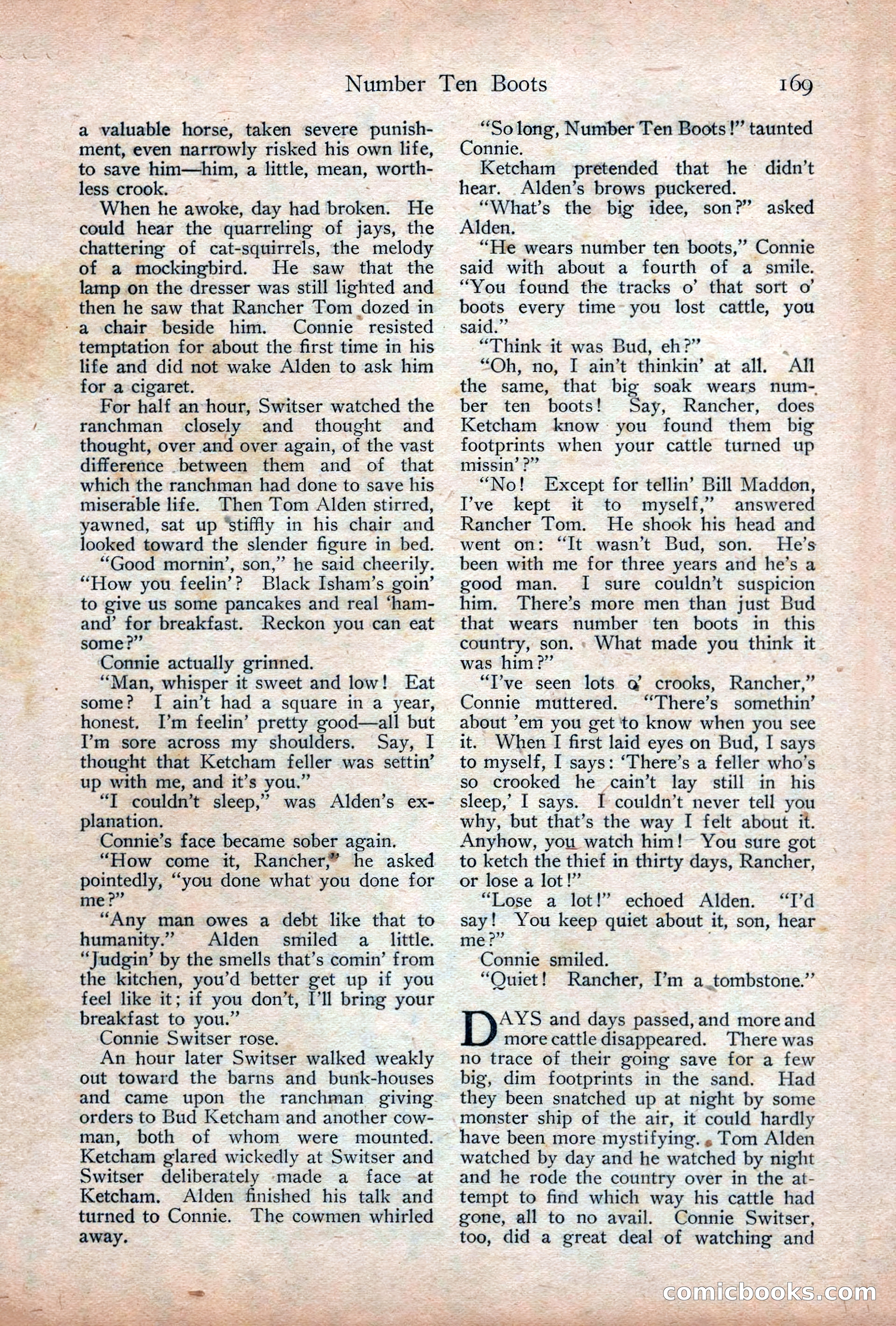 Adventure Magazine Cover, December 18, 1919 — page 183 of 208