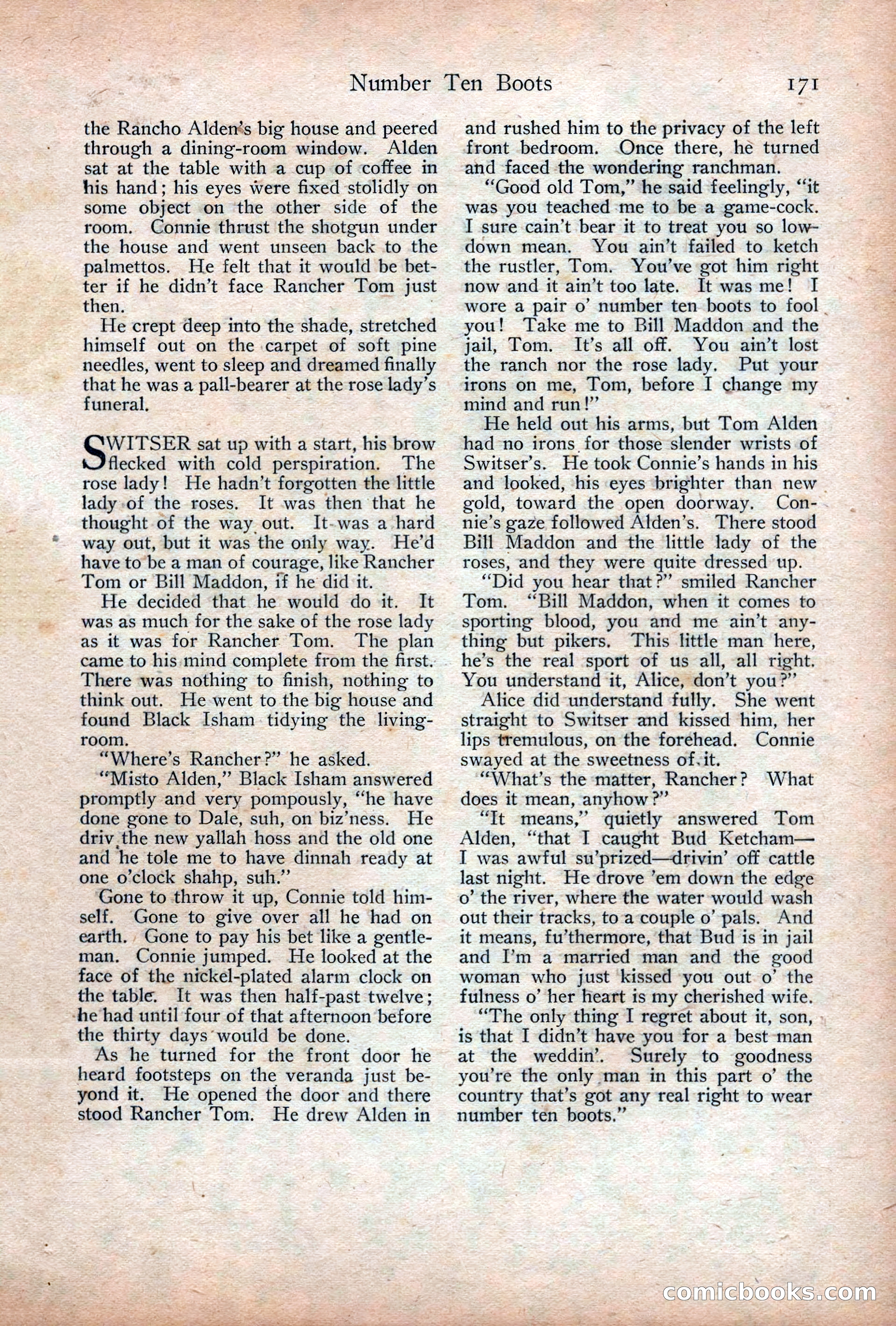 Adventure Magazine Cover, December 18, 1919 — page 185 of 208