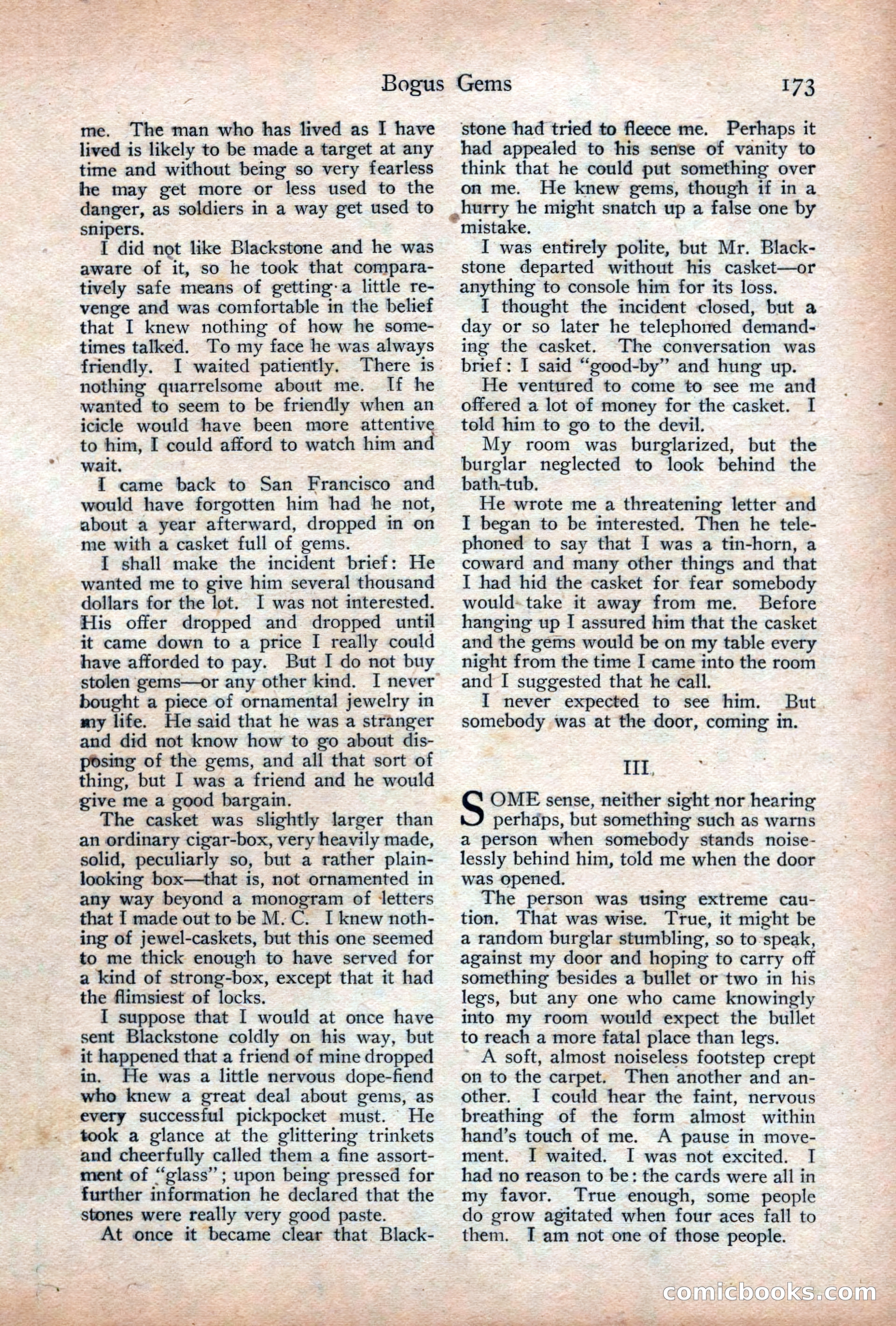 Adventure Magazine Cover, December 18, 1919 — page 187 of 208