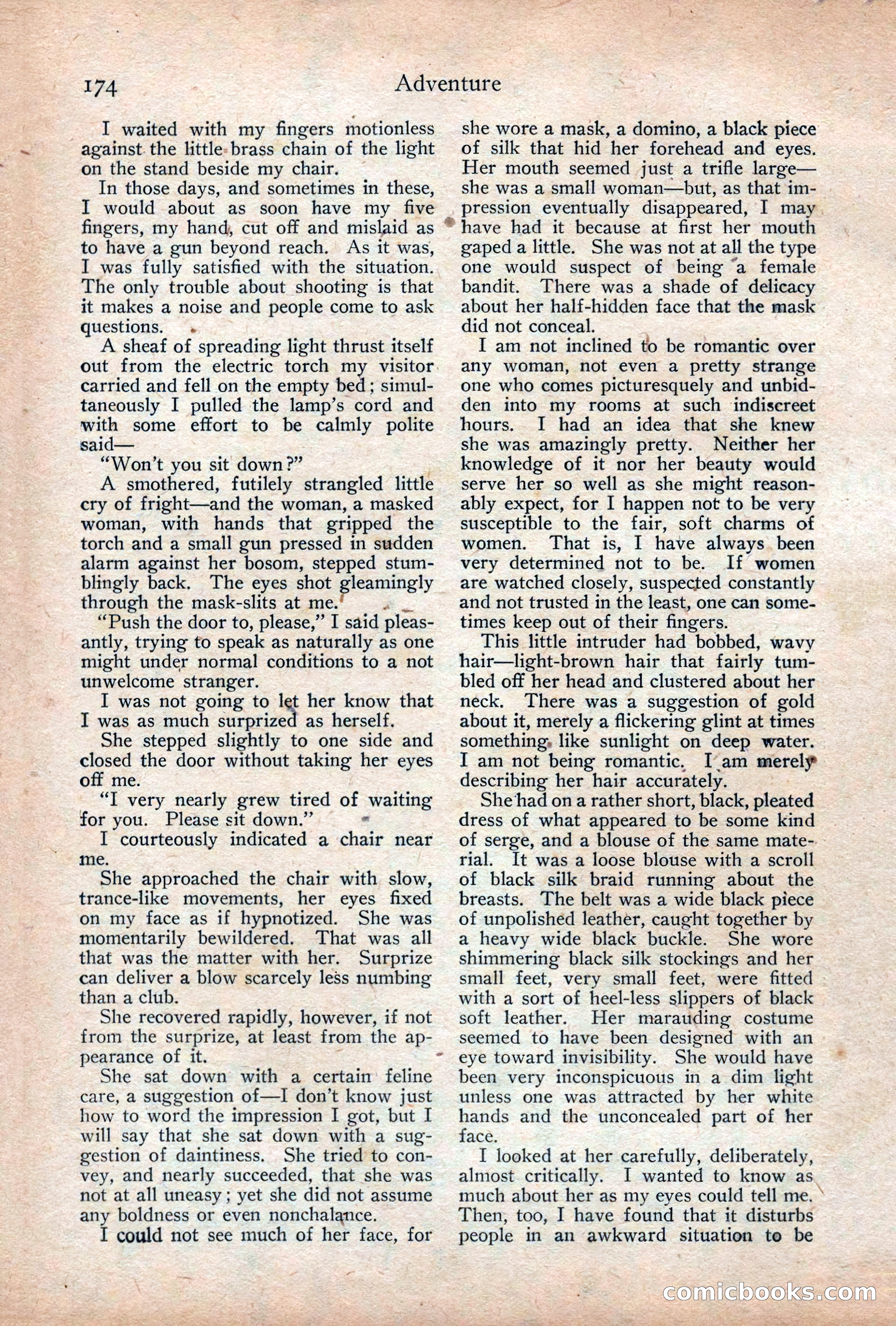 Adventure Magazine Cover, December 18, 1919 — page 188 of 208
