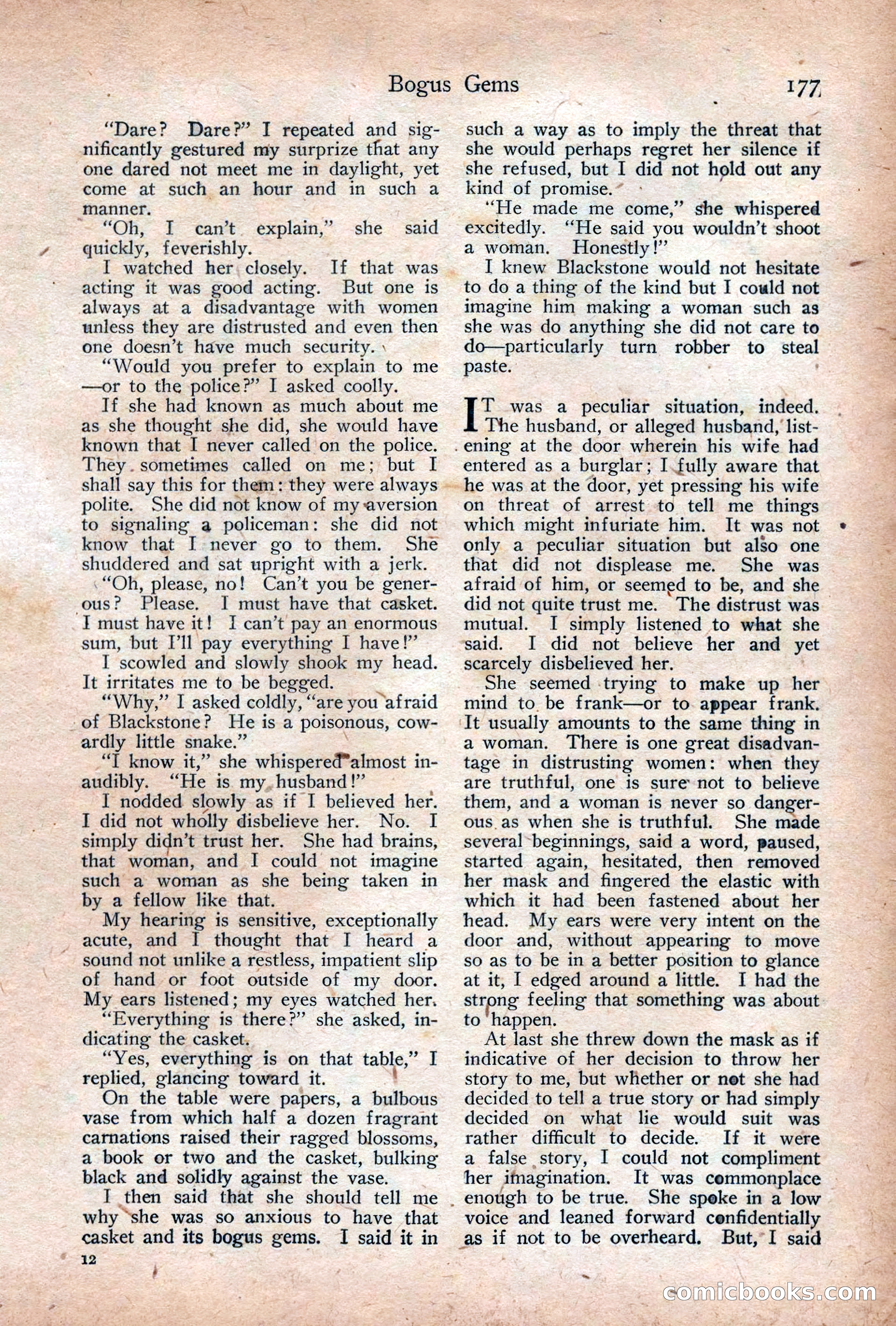 Adventure Magazine Cover, December 18, 1919 — page 191 of 208