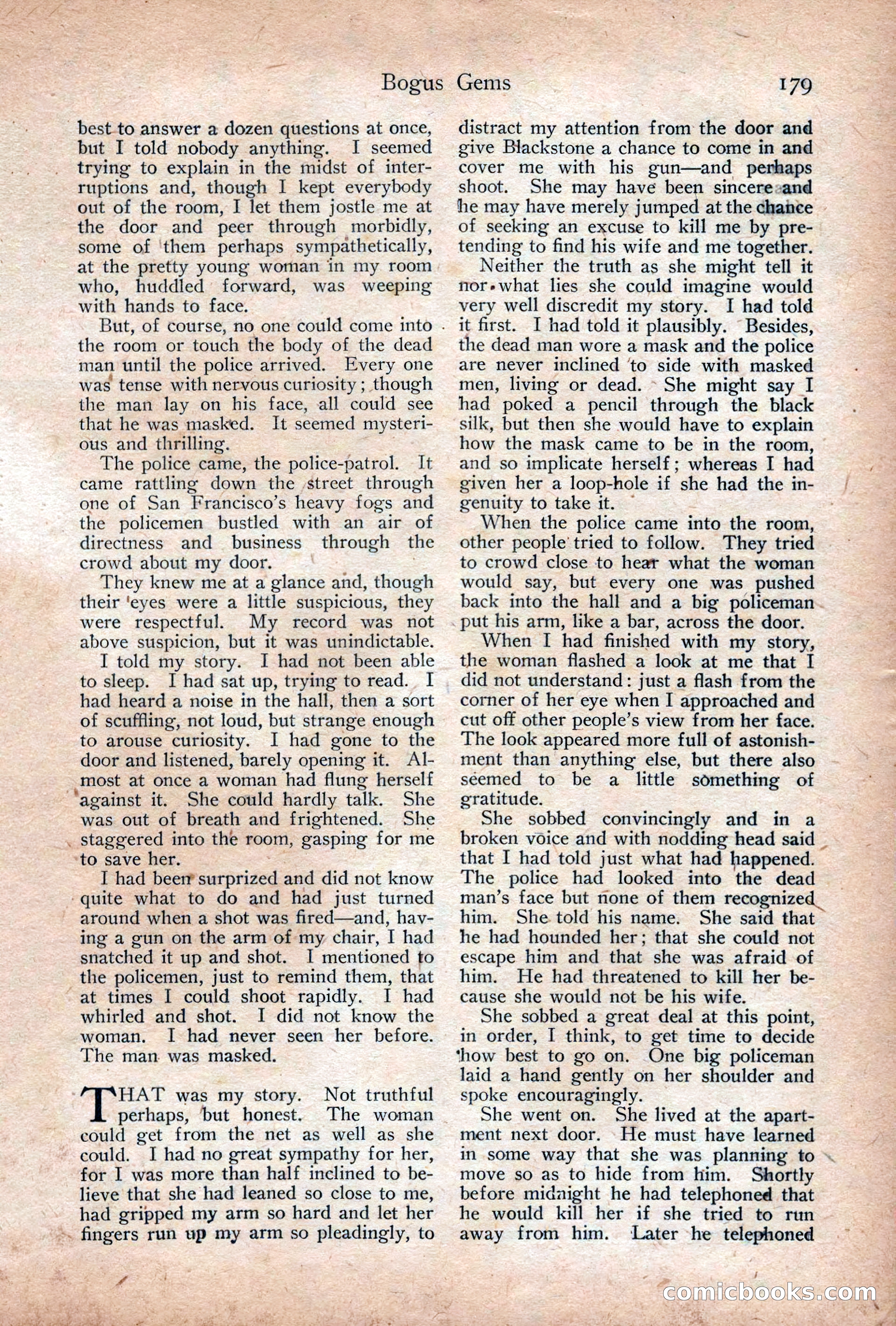 Adventure Magazine Cover, December 18, 1919 — page 193 of 208
