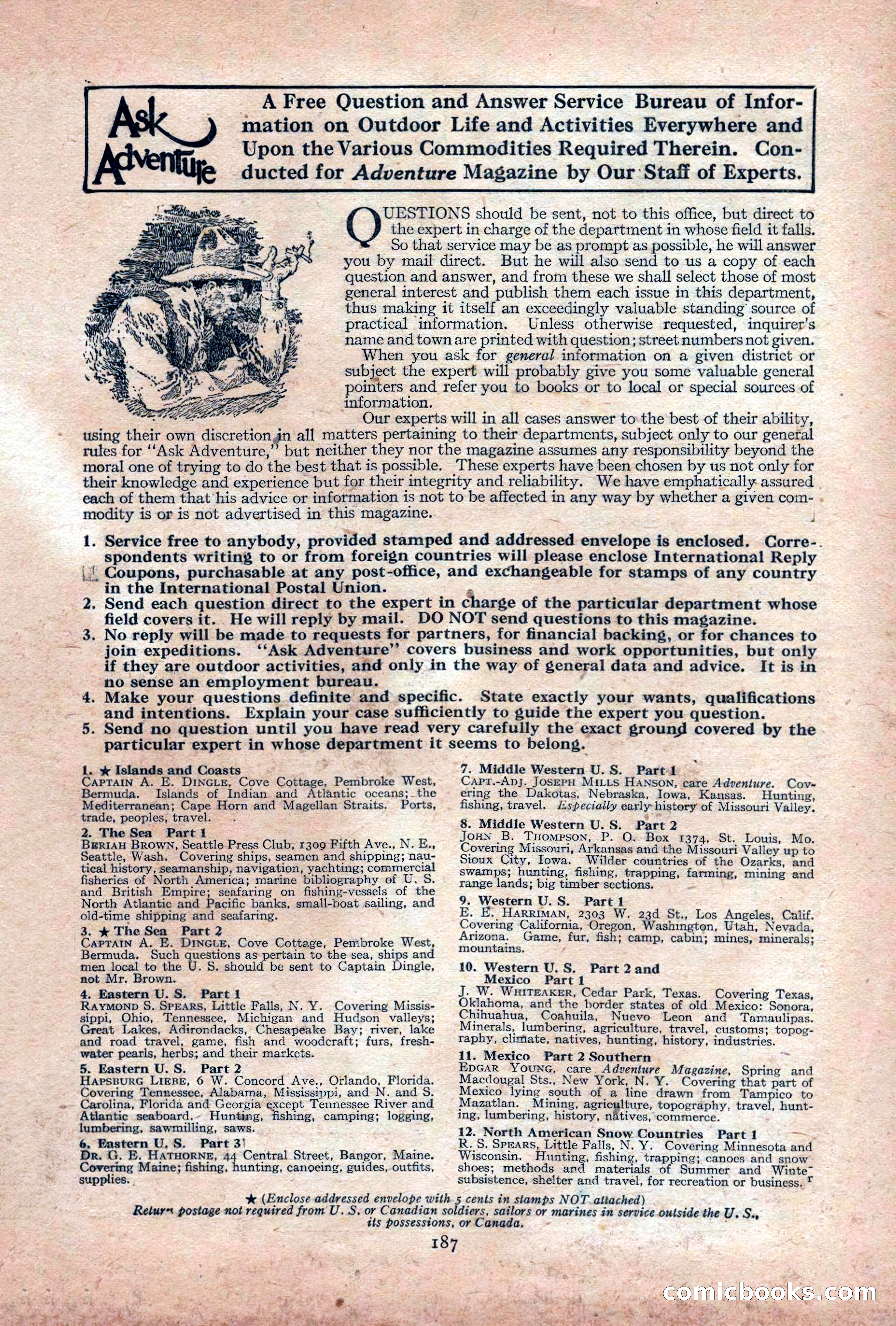 Adventure Magazine Cover, December 18, 1919 — page 201 of 208